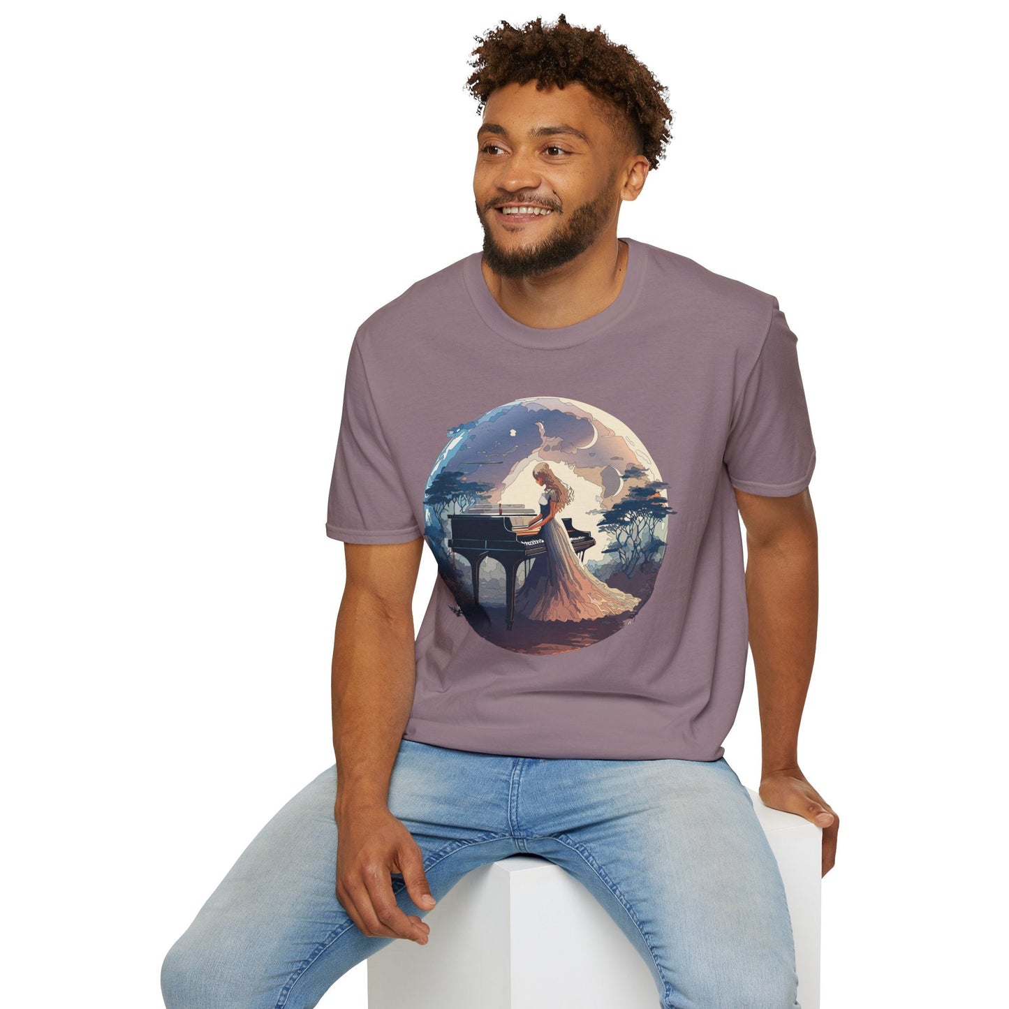 Womens Graphic T Shirts Art Design Shirt Unisex Softstyle Gildan 64000 Short Sleeve