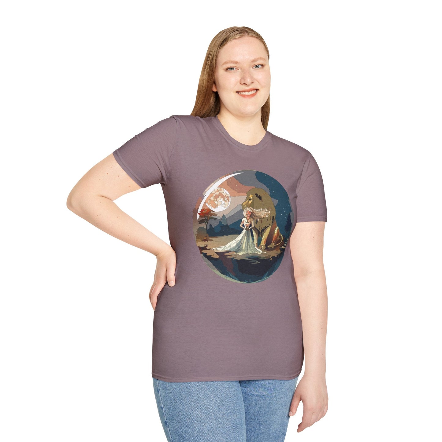 Womens Graphic T Shirt Art Design Unisex Softstyle 64000 Gildan Short Sleeve Tee