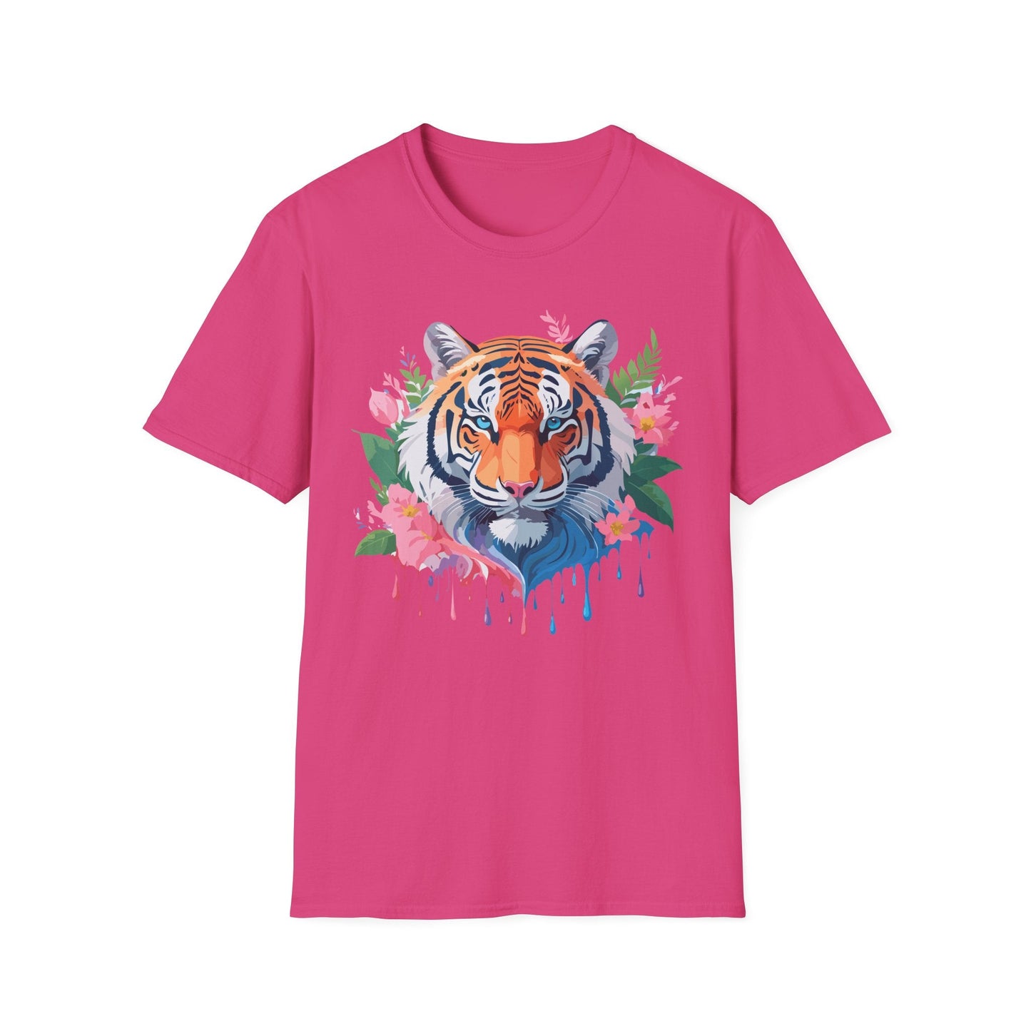 Tiger Shirt Unisex Animal Tee Softstyle Gildan 64000 Cotton Tee
