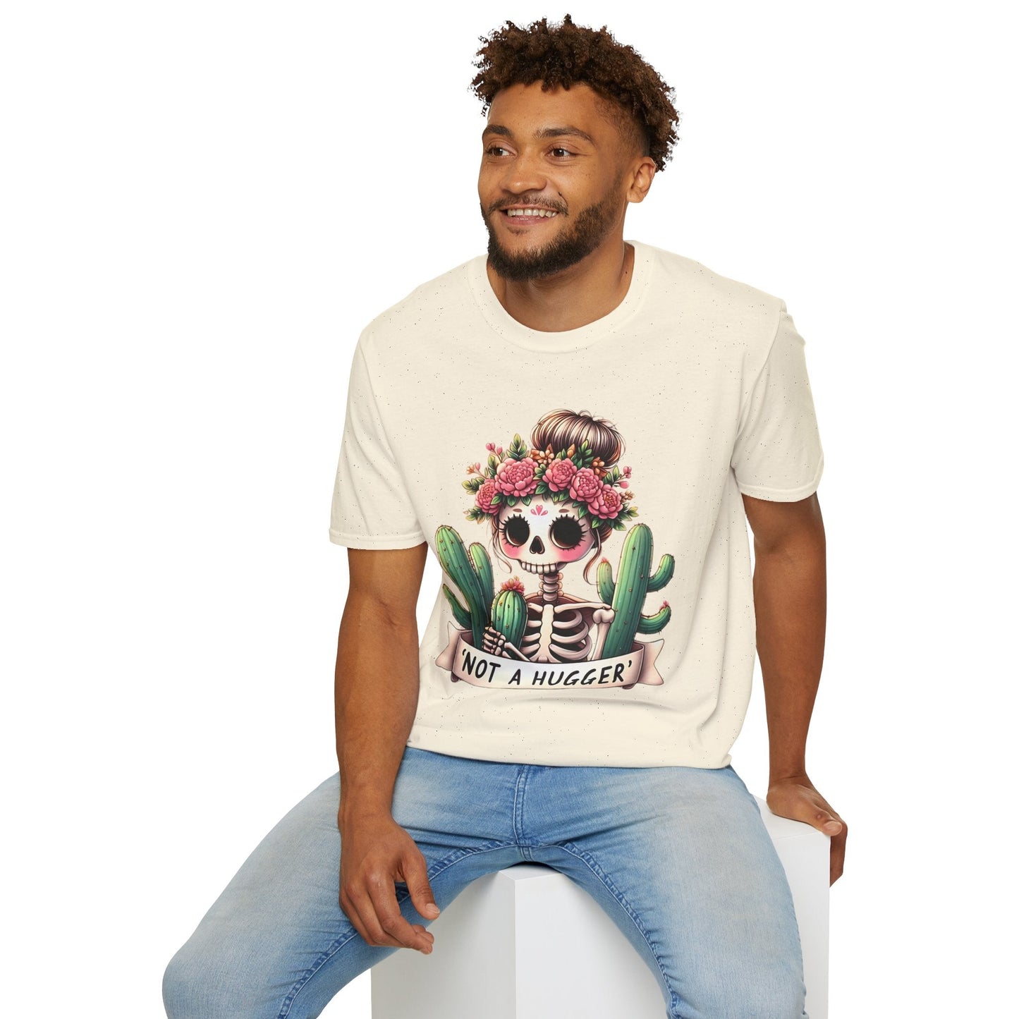 Skull Graphic Unisex Cotton T-shirt with Skeleton Artwork Design 15