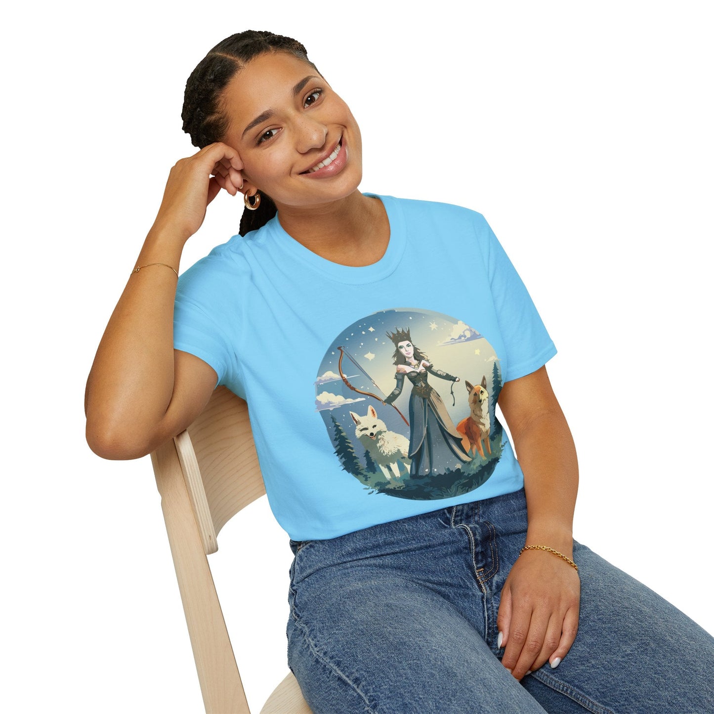 Women Graphic T Shirt Art Design Tee Unisex Softstyle Cotton Gildan 64000 Premium Comfort