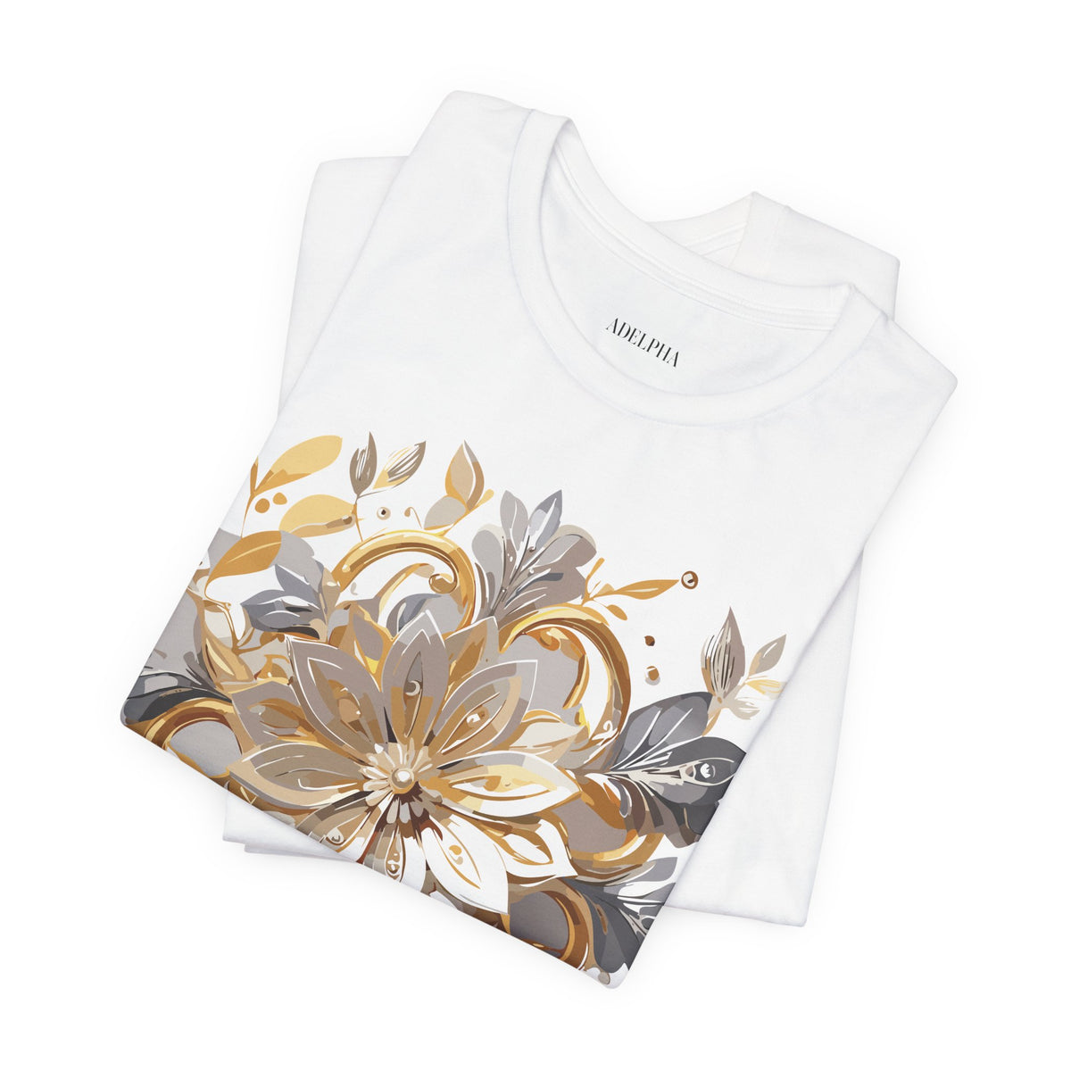 Jewelry Graphic Unisex Cotton Bella+Canvas Tee with Art Design n128