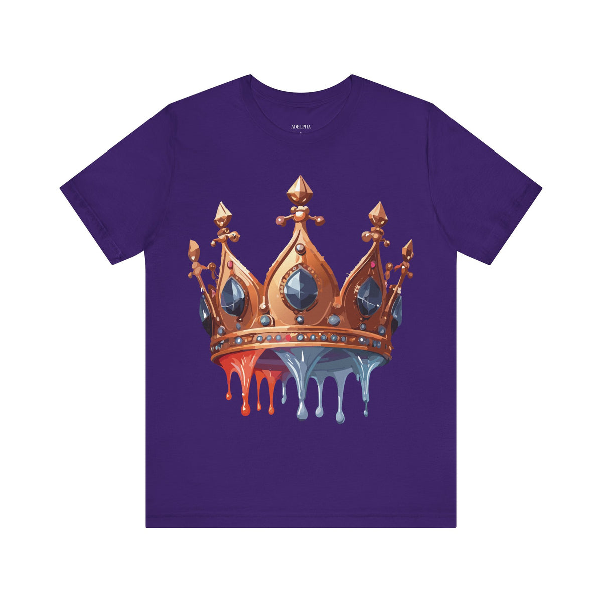Crown Graphic Unisex Cotton Bella+Canvas Tee with Art Design n115