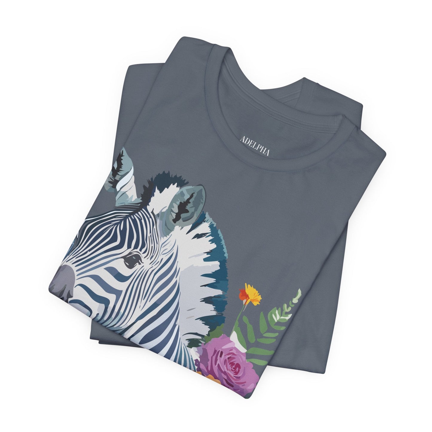 Zebra Graphic Unisex 100 Cotton Vintage Animal Art T-Shirt 4