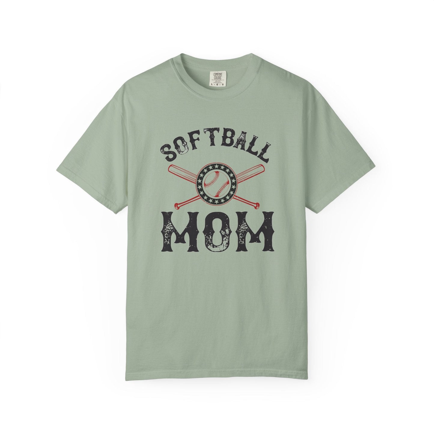 Softball Mom T-shirt Mother Day Mama Tee Unisex Comfort Colors Garment-Dyed Cotton h92