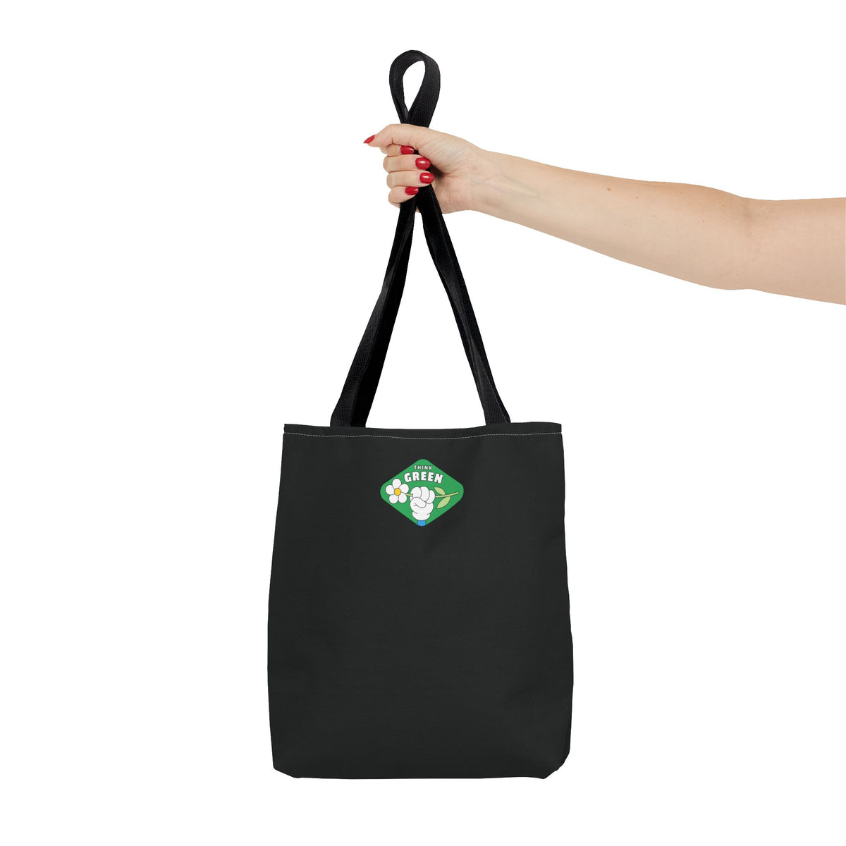 ECO BLACK COLOR CANVAS BAG HIGH-QUALITY 100% SPUN POLYESTER 3 SIZES BAG-E4