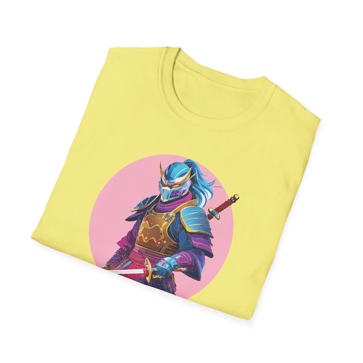 Samurai Themed Unisex Softstyle Tee Shirt Gildan 64000 100 Percent Ring Spun Cotton