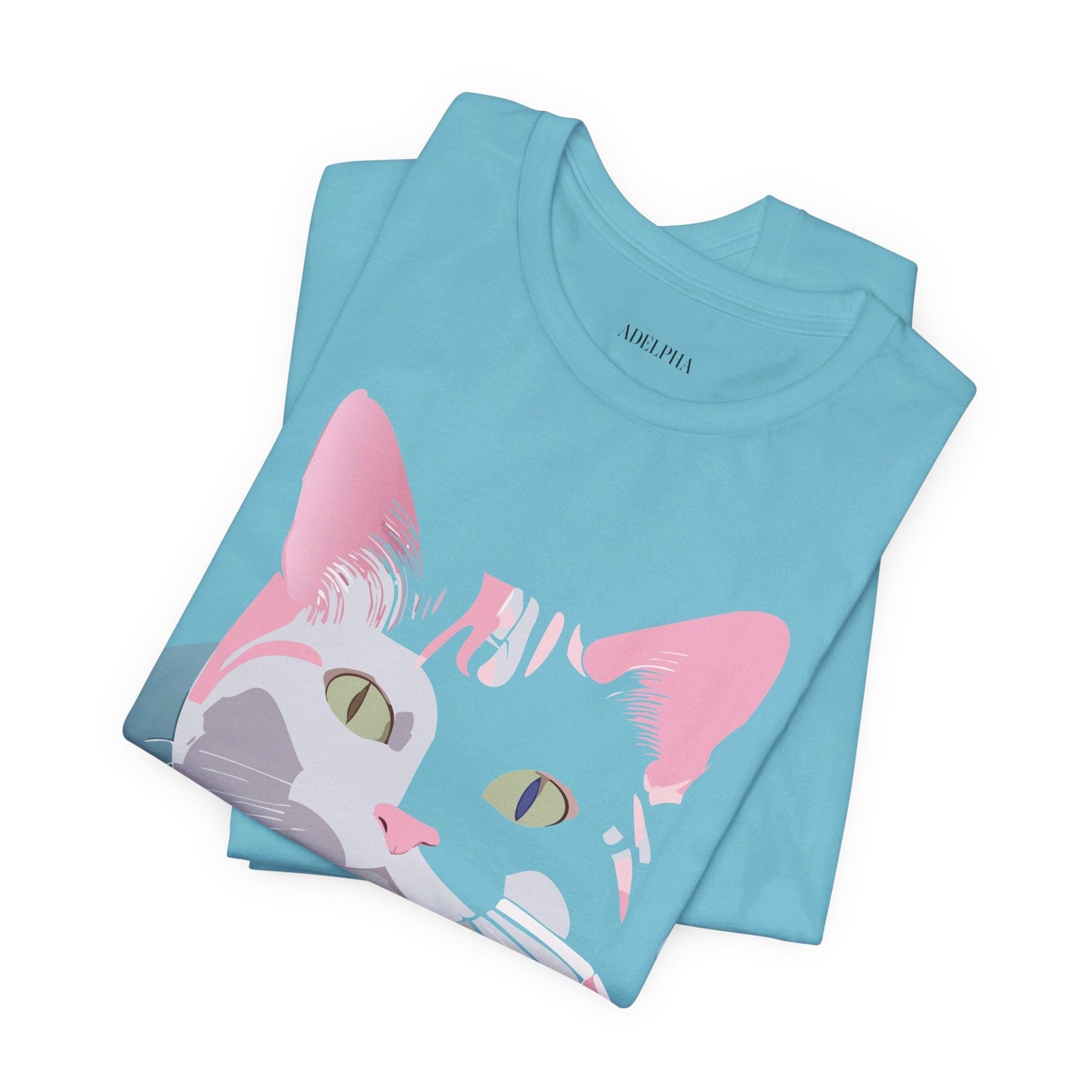 Adelpha Cat Graphic Tee Unisex Short Sleeve Shirt Vintage Inspired Artwork
