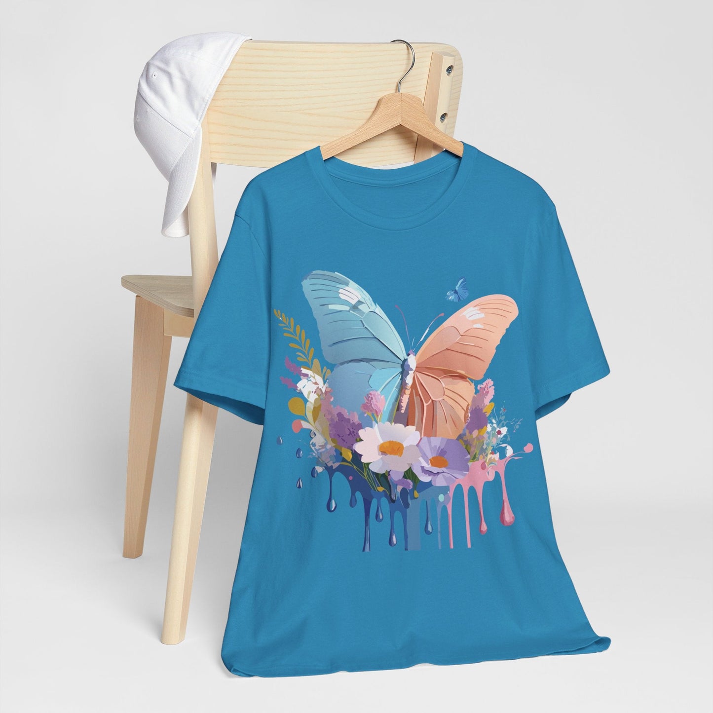 Butterfly Graphic Tee Adelpha Unisex Short Sleeve Art Design