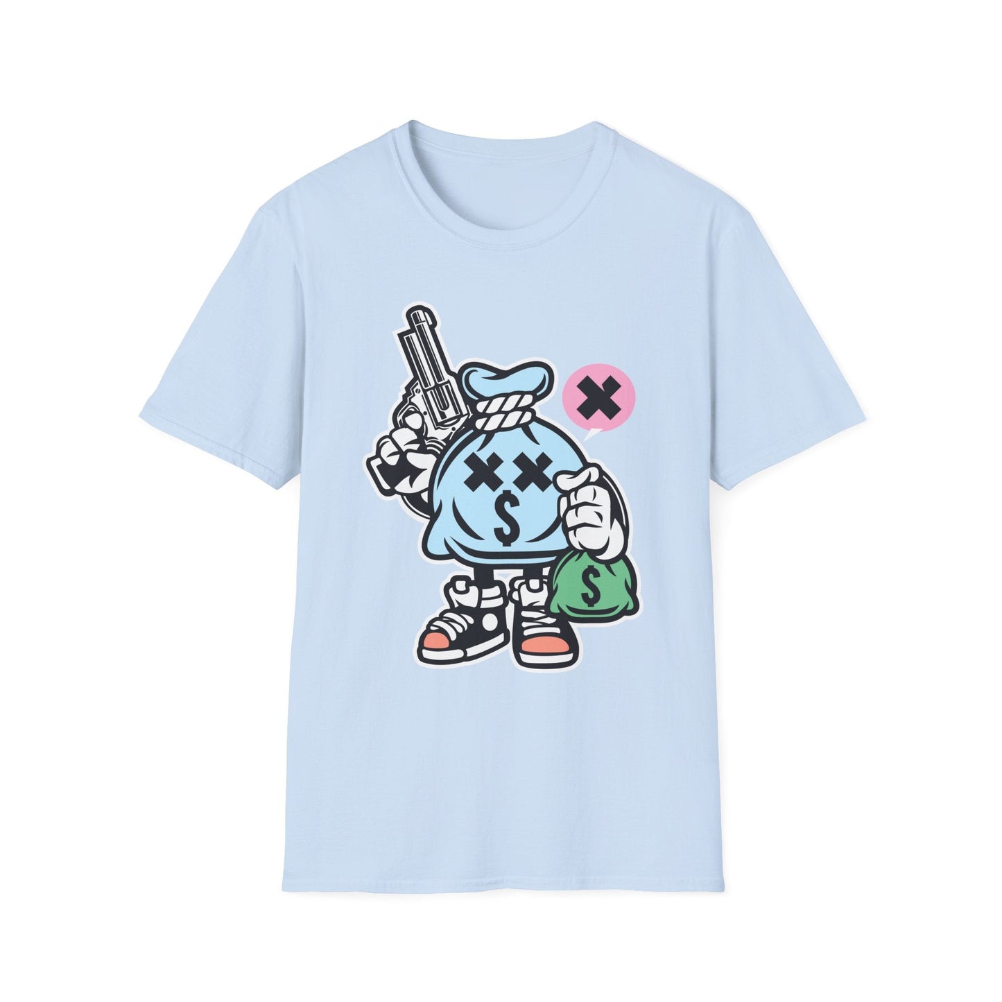 Cartoon T Shirt Animation T Shirt Funny Tee Unisex Gildan Softstyle 64000 100 Percent Cotton