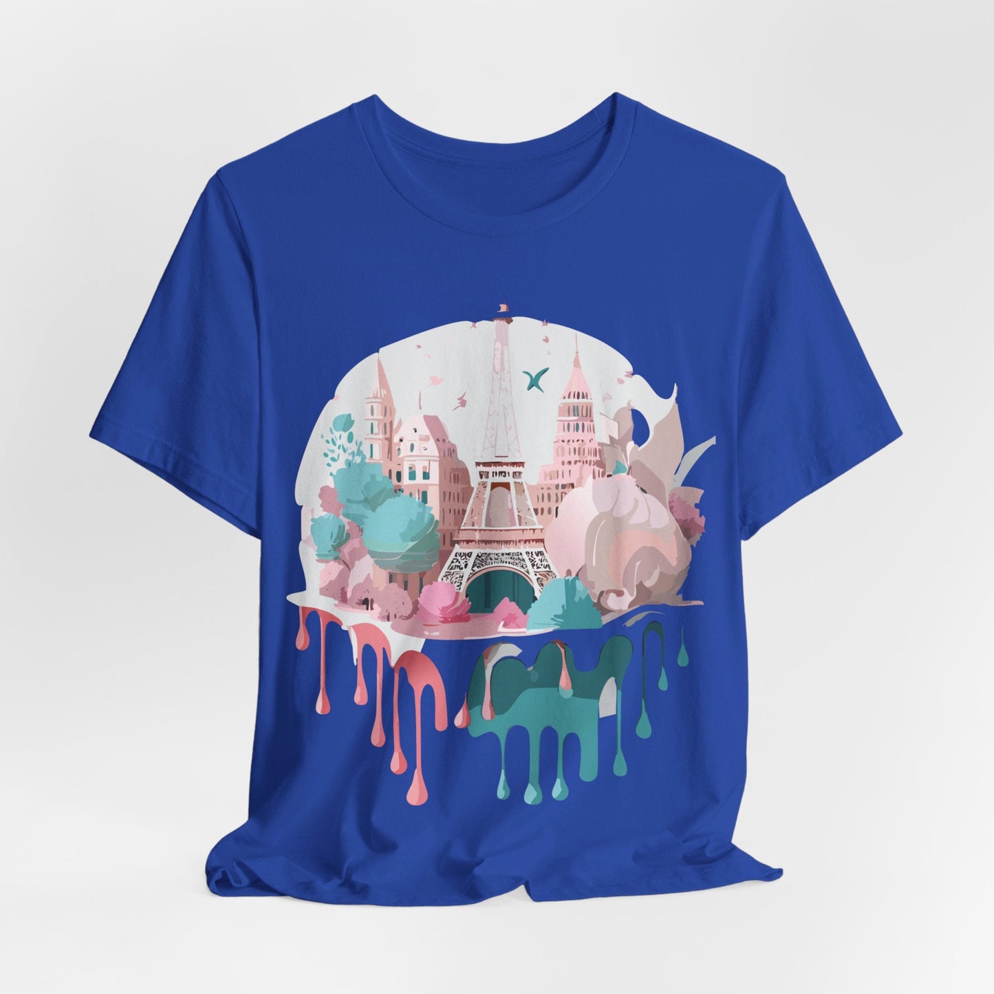 Paris Tourist Shirt Graphic Tee Unisex Jersey Short Sleeve Adelpha Vintage Art Design