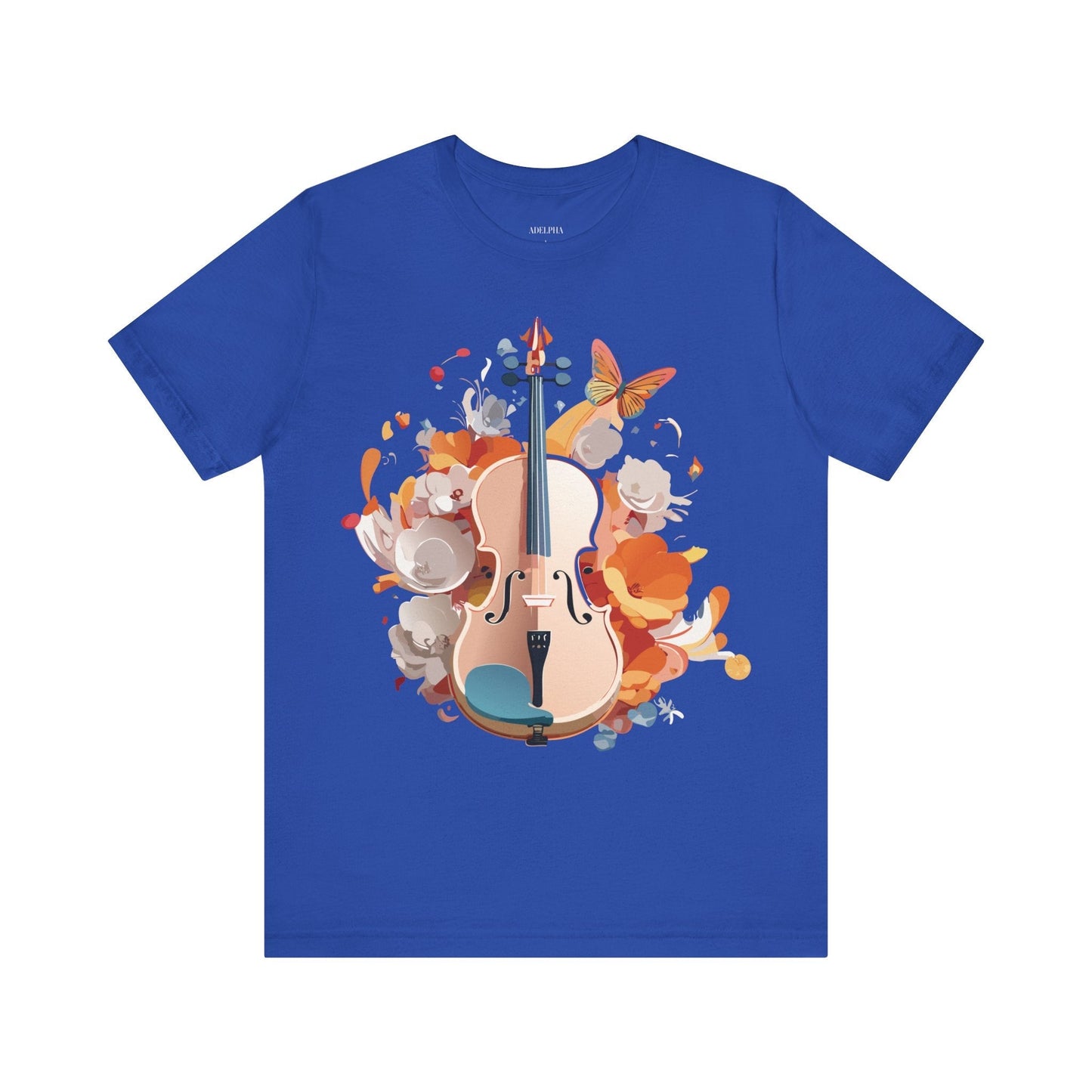 Music Graphic Unisex 100 Cotton Vintage Art with Musical Elements Tee 8