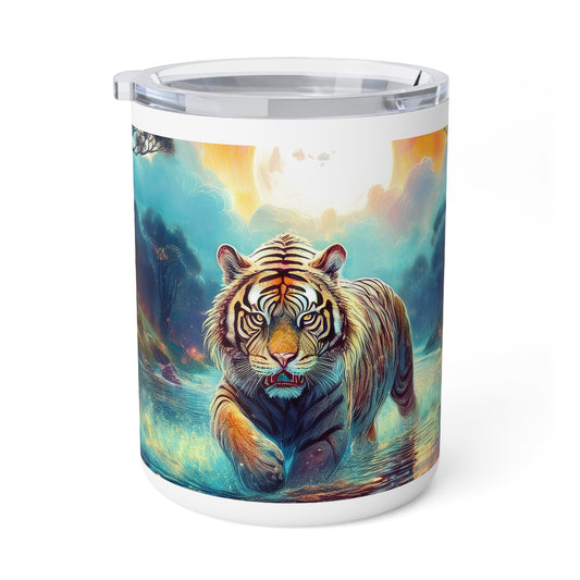 19 Art Design Insulated Coffee Mug Clear Lid 10oz Insulated Coffee Mug 10oz