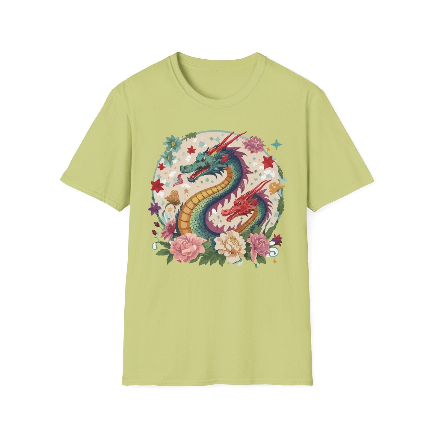 Dragon Graphic Unisex 100 Cotton Tee with Animal Artwork Design 6