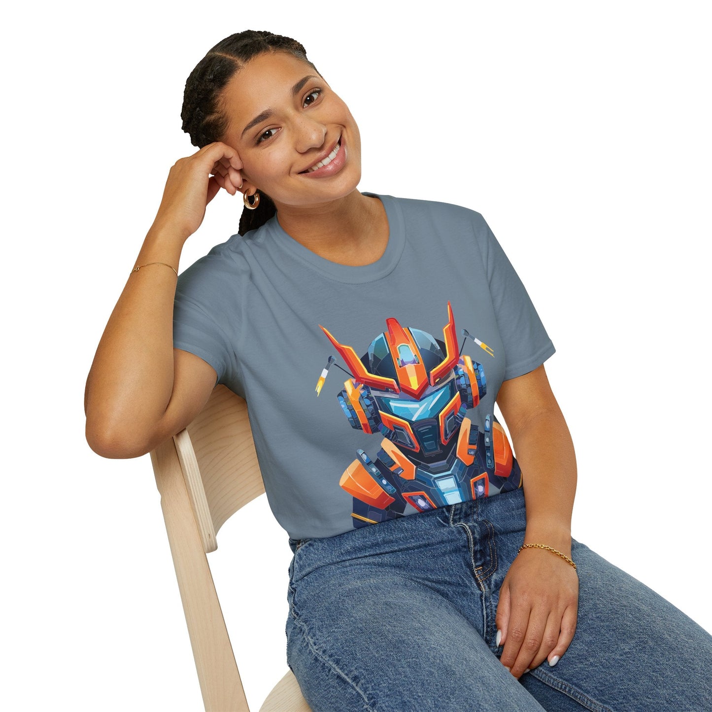 Cyborg Tee Unisex Robot Shirt Terminator Style 100 Percent Ring Spun Cotton Short Sleeve