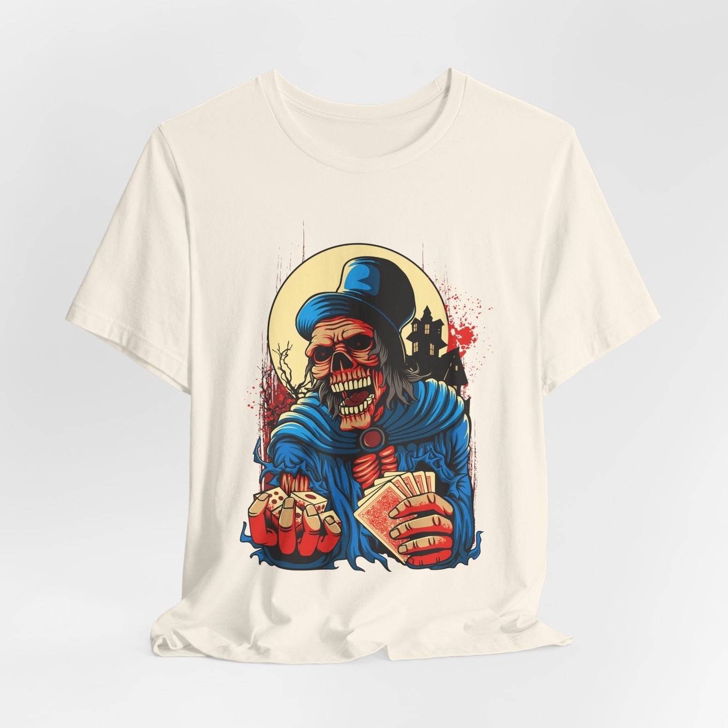 Skull Graphic Design Tee, Skull Shirt, Vintage Tees, Art Design T-Shirt, Graphic Tee, Art Shirts - 1