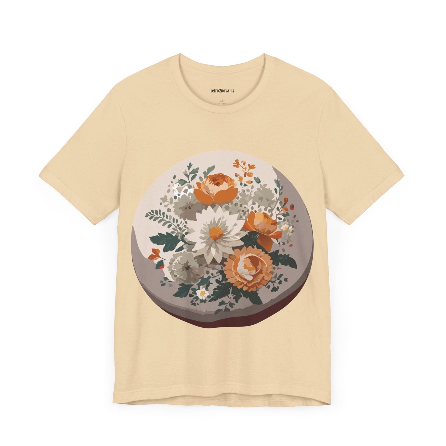 Floral Shirt Unisex Floral Print Jersey Tee Lightweight Breathable From Flowers Collection