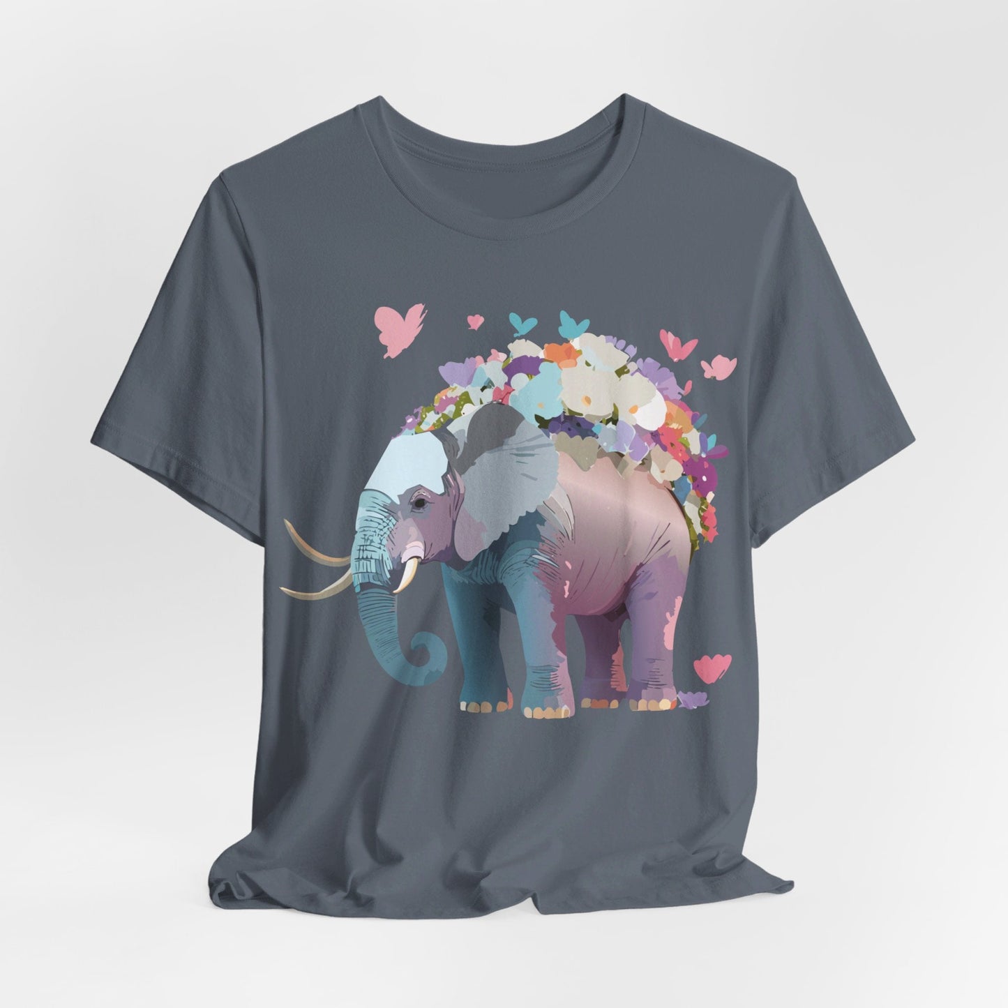 Elephant Shirt Graphic Tee Unisex Vintage Inspired Art Design By Adelpha Original Artwork