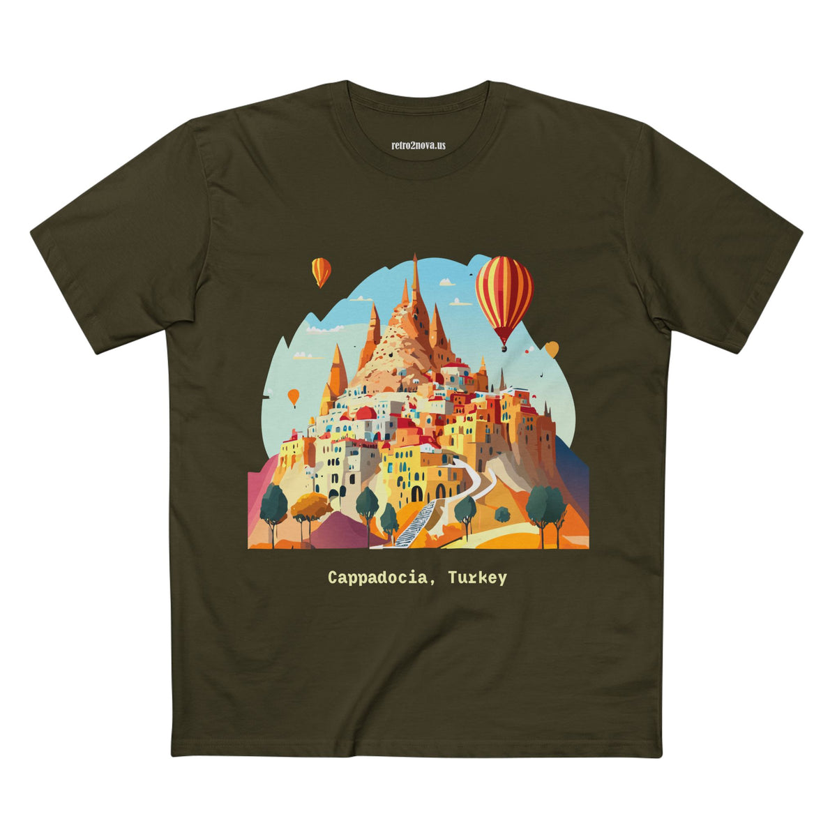 Cappadocia Hot Air Balloons Tee | Turkey Travel Illustration