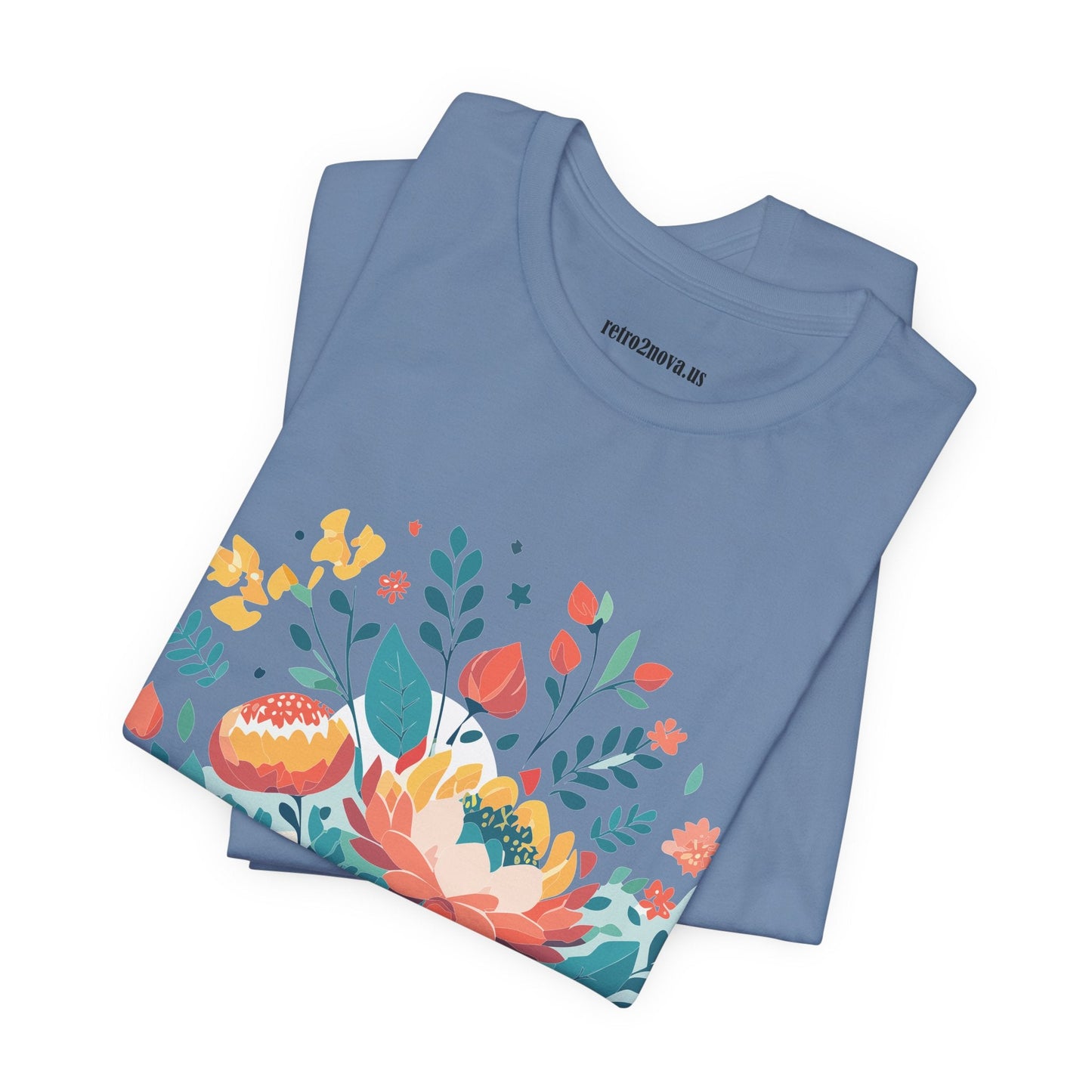 Flowers Shirt Floral Shirt Unisex Jersey Short Sleeve Tee Breathable Fabric Free Shipping