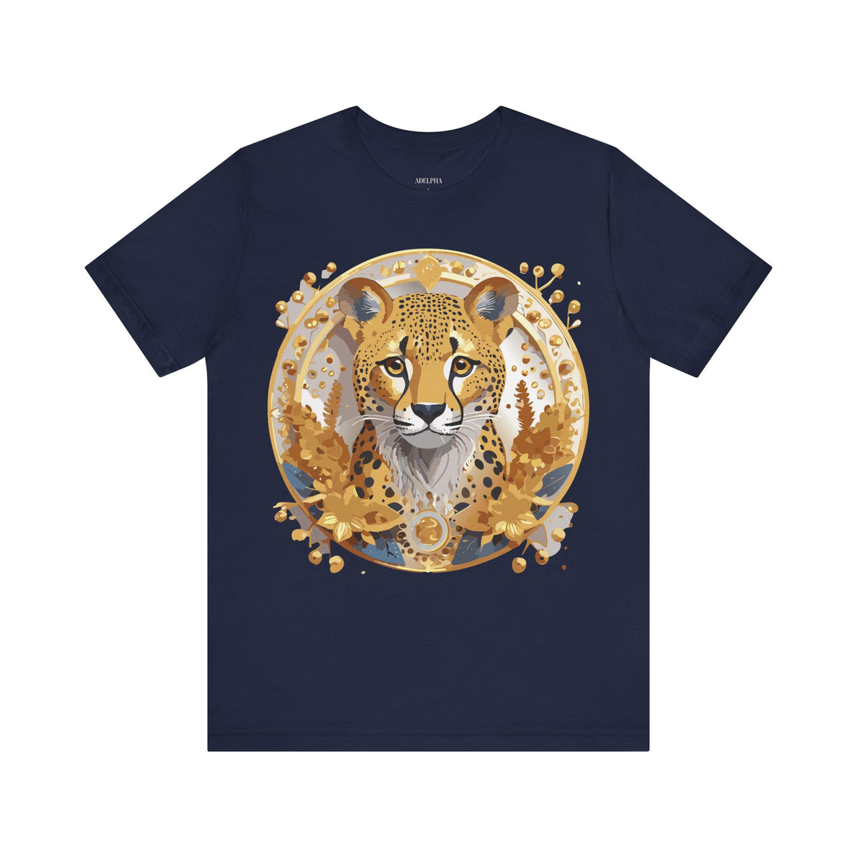 Medallion Graphic Unisex Cotton Bella+Canvas Tee with Floral Art Design m76