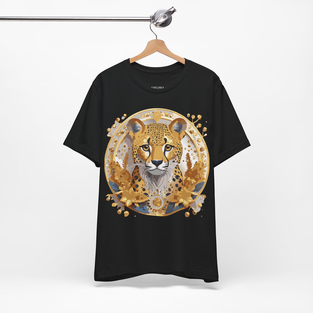 Medallion Graphic Unisex Cotton Bella+Canvas Tee with Floral Art Design m76