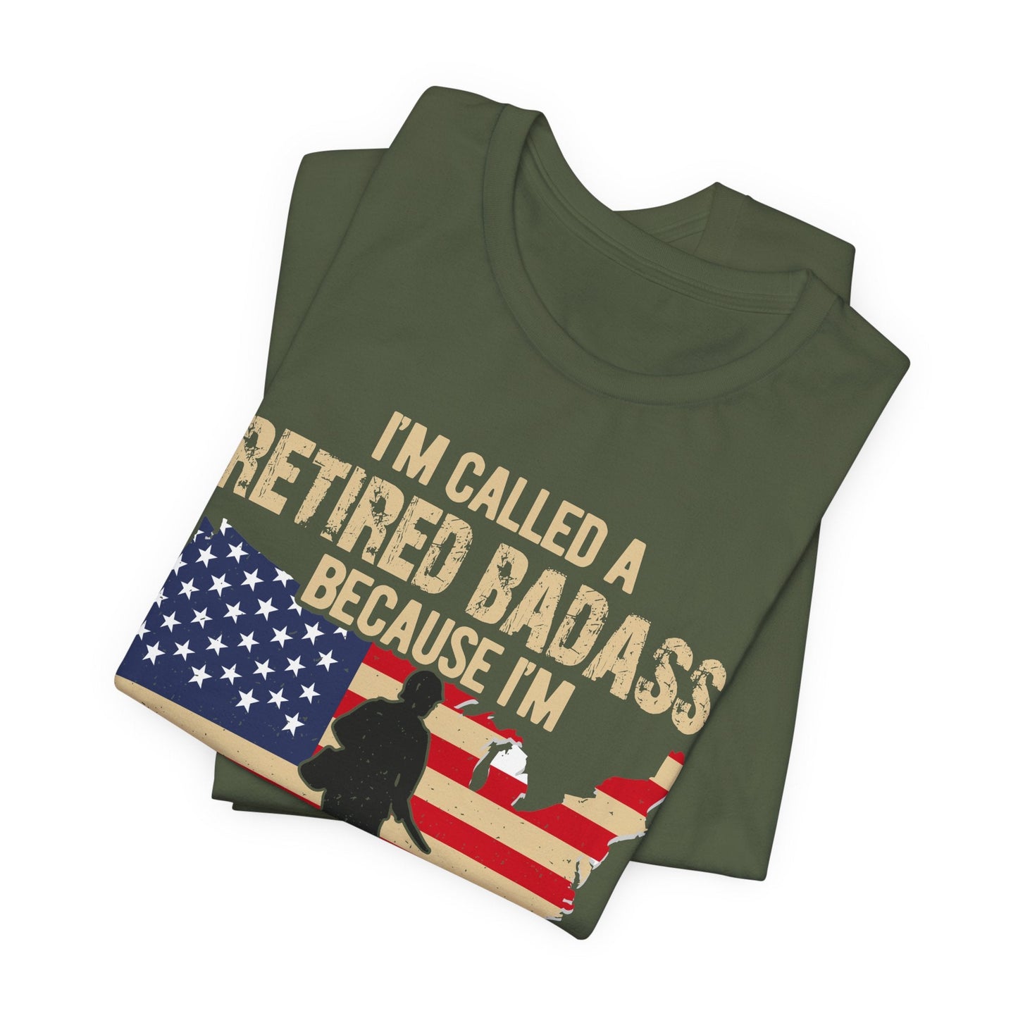 Army Veteran Patriotic Graphic Design Unisex Cotton T-Shirt v22