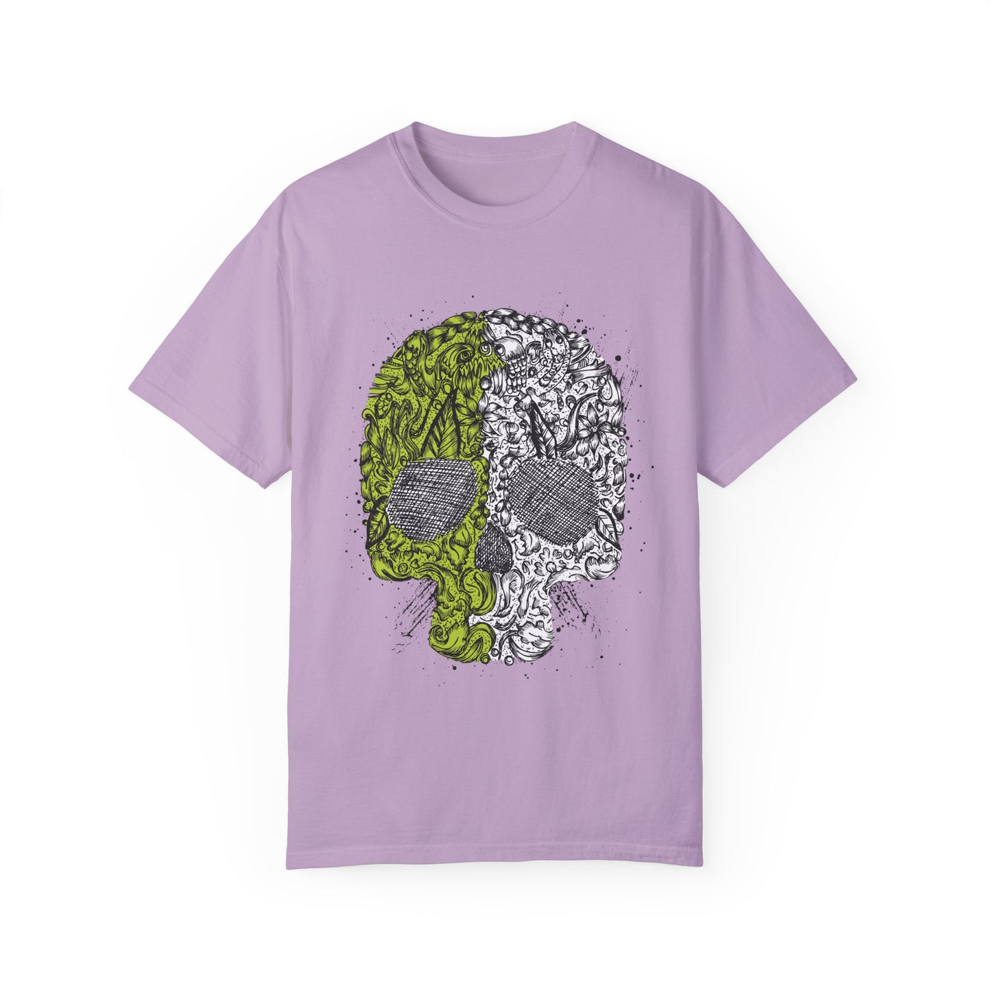 Unisex Cotton Tee Shirt with Skull