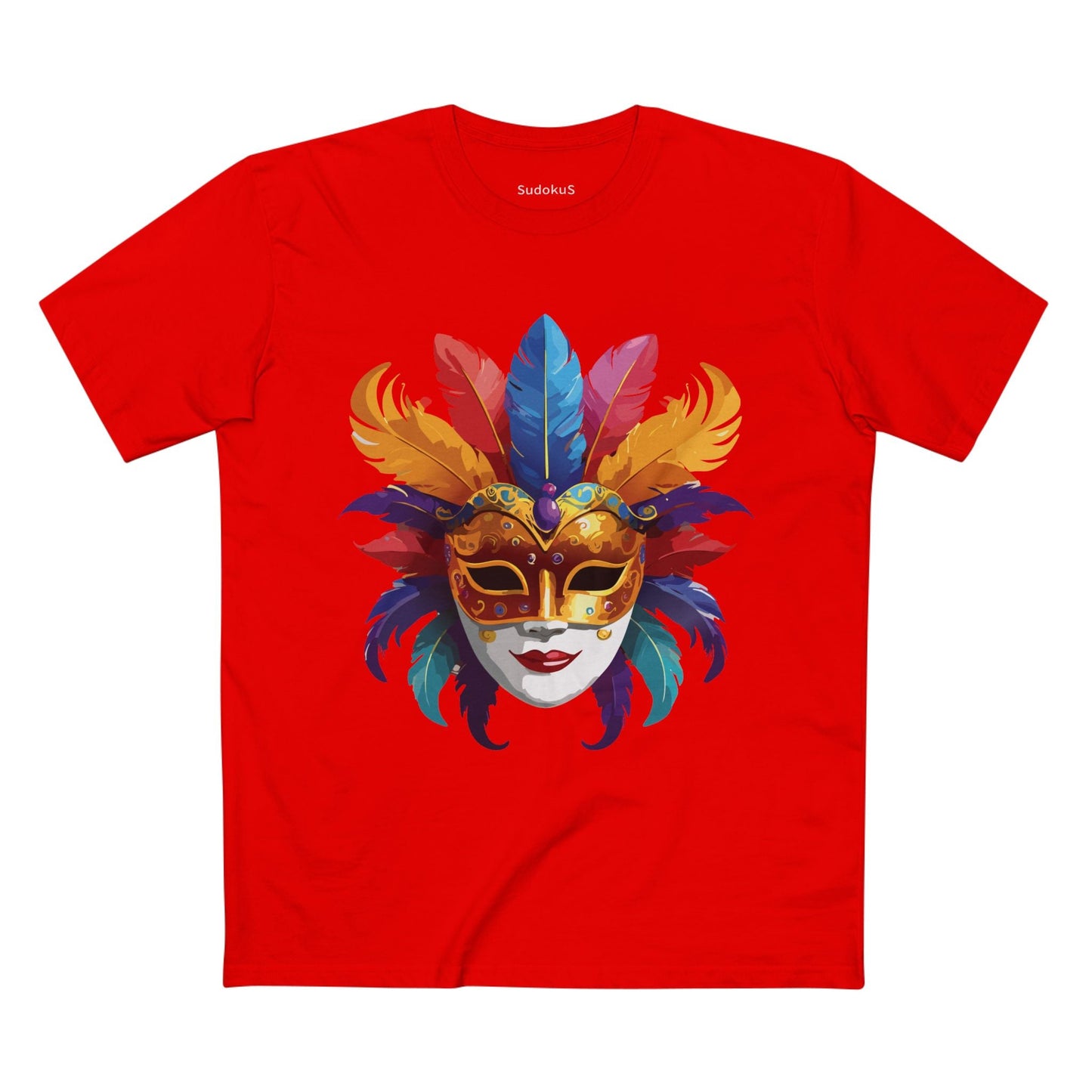 Mask Graphic Unisex 100 Cotton Staple Tee 12