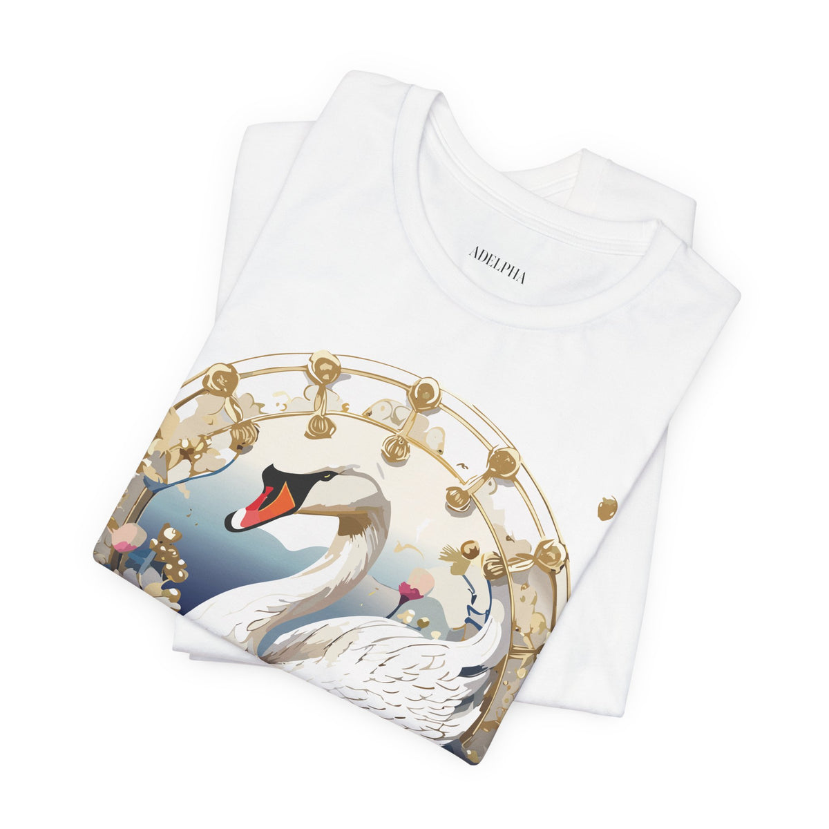Medallion Graphic Unisex Cotton Bella+Canvas Tee with Art Design d51
