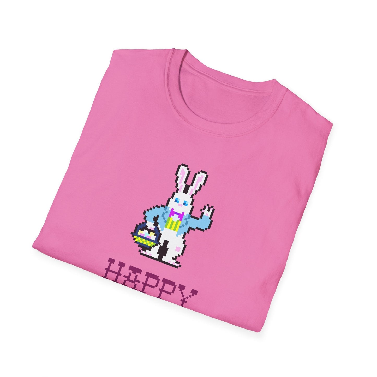 Funny Easter T Shirt With Signature And Prints Unisex Gildan Softstyle Cotton Tee Design