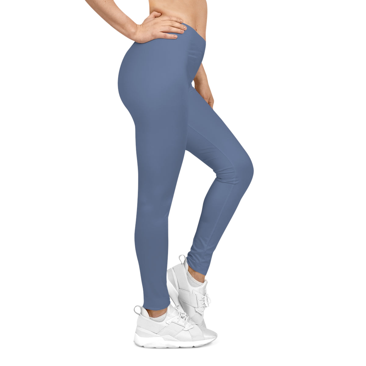 Derby Blue Seaweed Color Women's Poly-Span Casual Leggings XS-2XL
