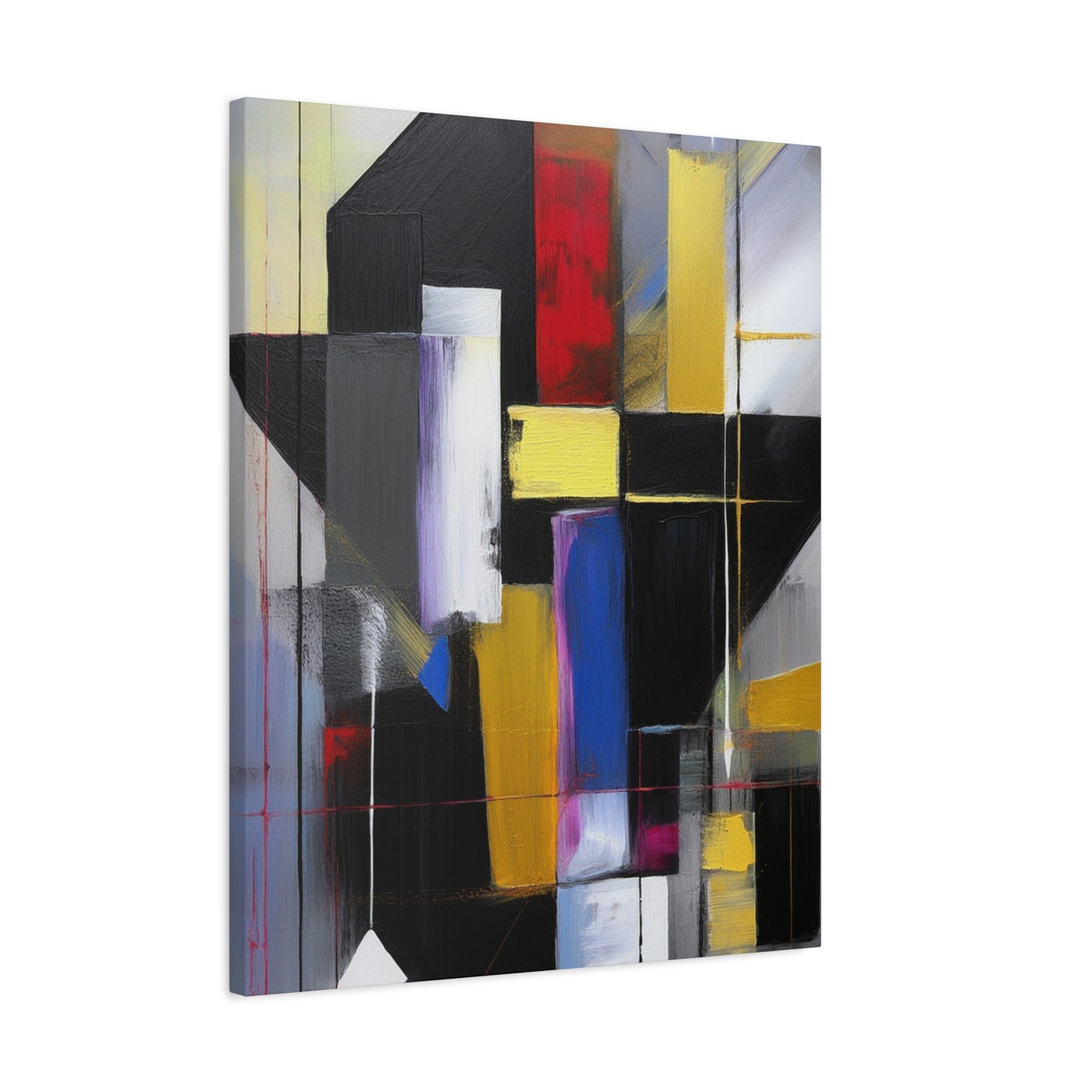 Abstract Geometric Painting Print Canvas 20x24,20x30,24x30 24x32,24x36,30x40 32x48,36x48,40x60 Pine-Wood Inner Frame ABS-36