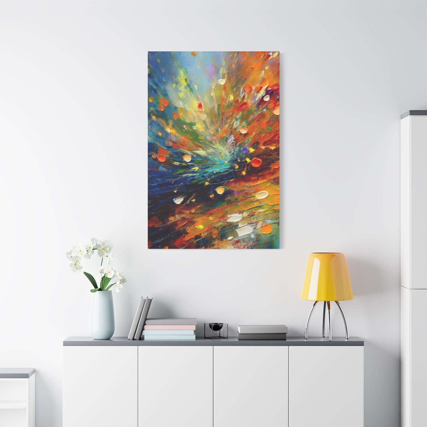 Abstract Oil Painting Print Canvas 20x24,20x30,24x30 24x32,24x36,30x40 32x48,36x48,40x60 Pine-Wood Inner Frame ABS-121