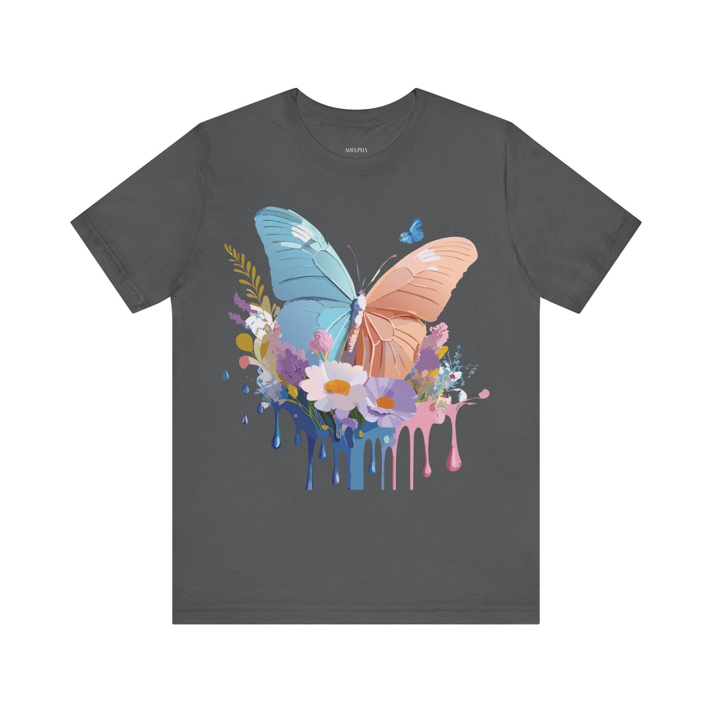 Butterfly Graphic Tee Adelpha Unisex Short Sleeve Art Design