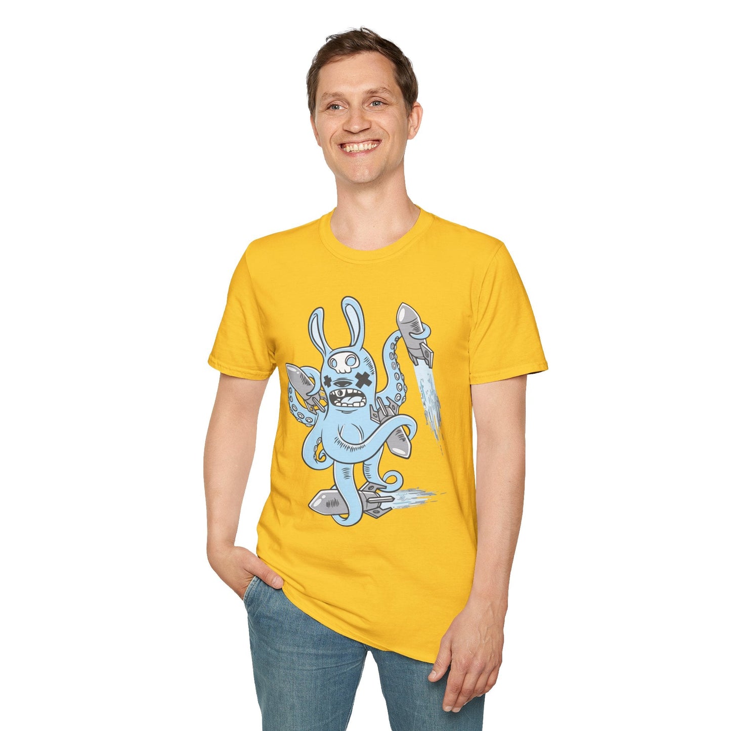 Cartoon T Shirt Unisex Animation Tee Funny Art Design Gildan Softstyle 64000 Premium Cotton