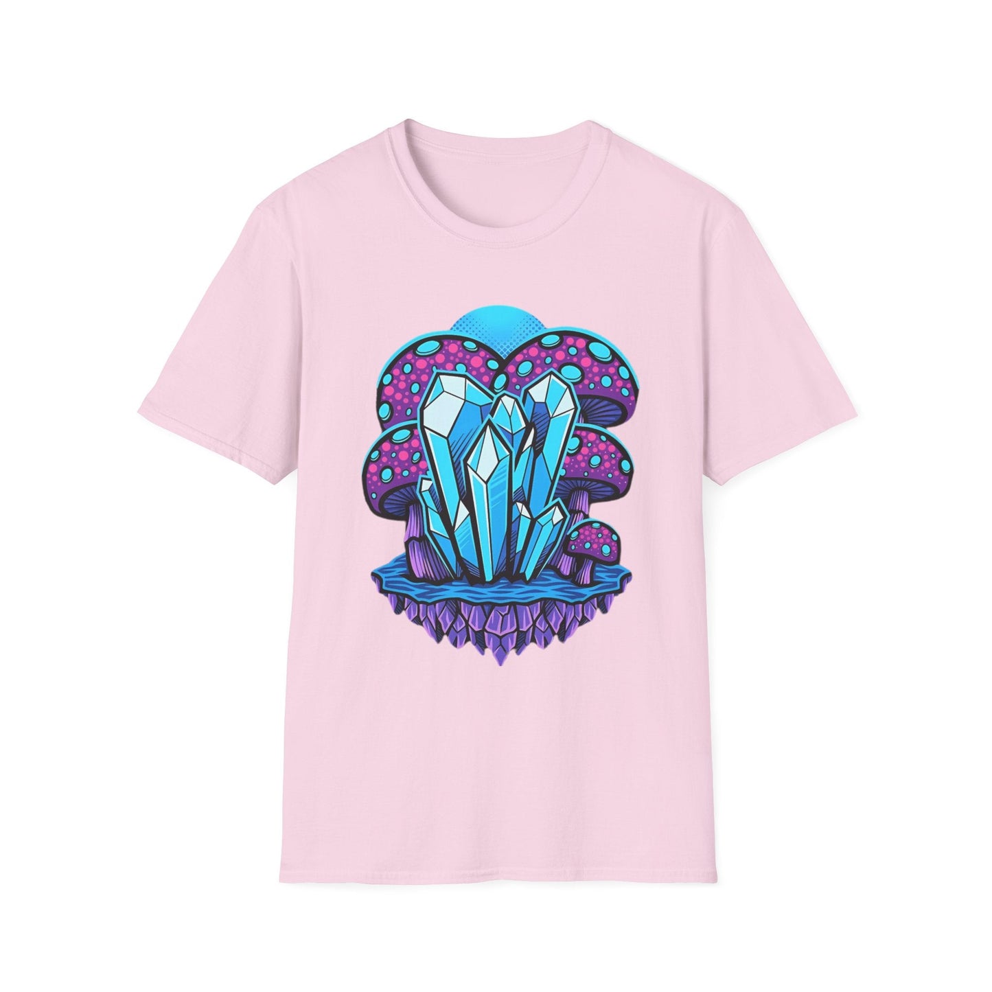 Mashroom Tee Shirt Softstyle Gildan 64000 100 Percent Ring Spun Cotton Breathable Funny Fungus