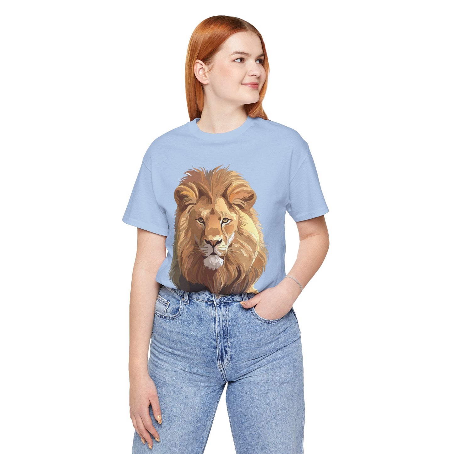 Unisex Animal Art Tee Shirt With Wild Animals Design Gildan 64000 Softstyle Cotton