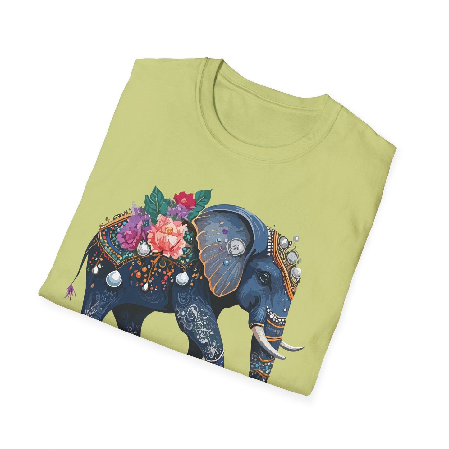 Elephant T Shirt Unisex Softstyle Tee Gildan 64000 100 Percent Cotton Comfort Everyday