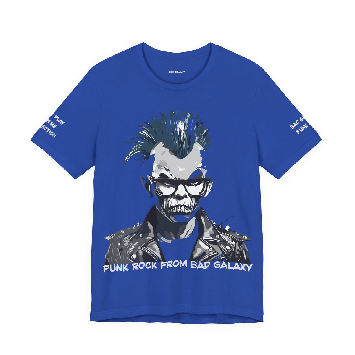 Punk Rock Graphic Unisex Cotton Bella+Canvas Tee with Art Design b38