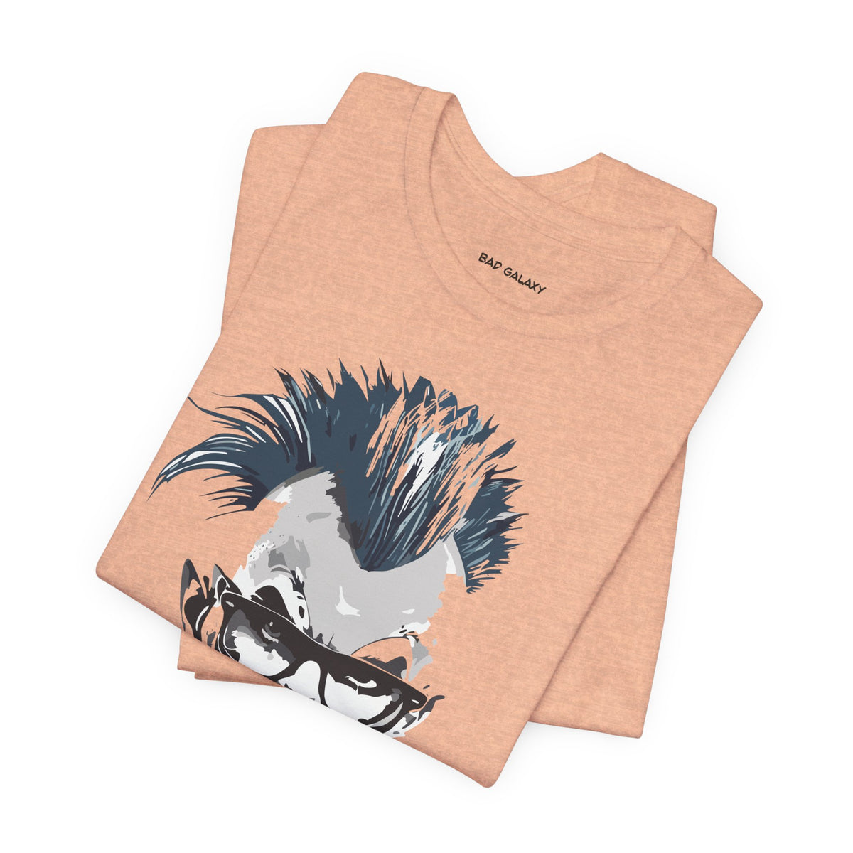 Punk Rock Graphic Unisex Cotton Bella+Canvas Tee with Art Design b32