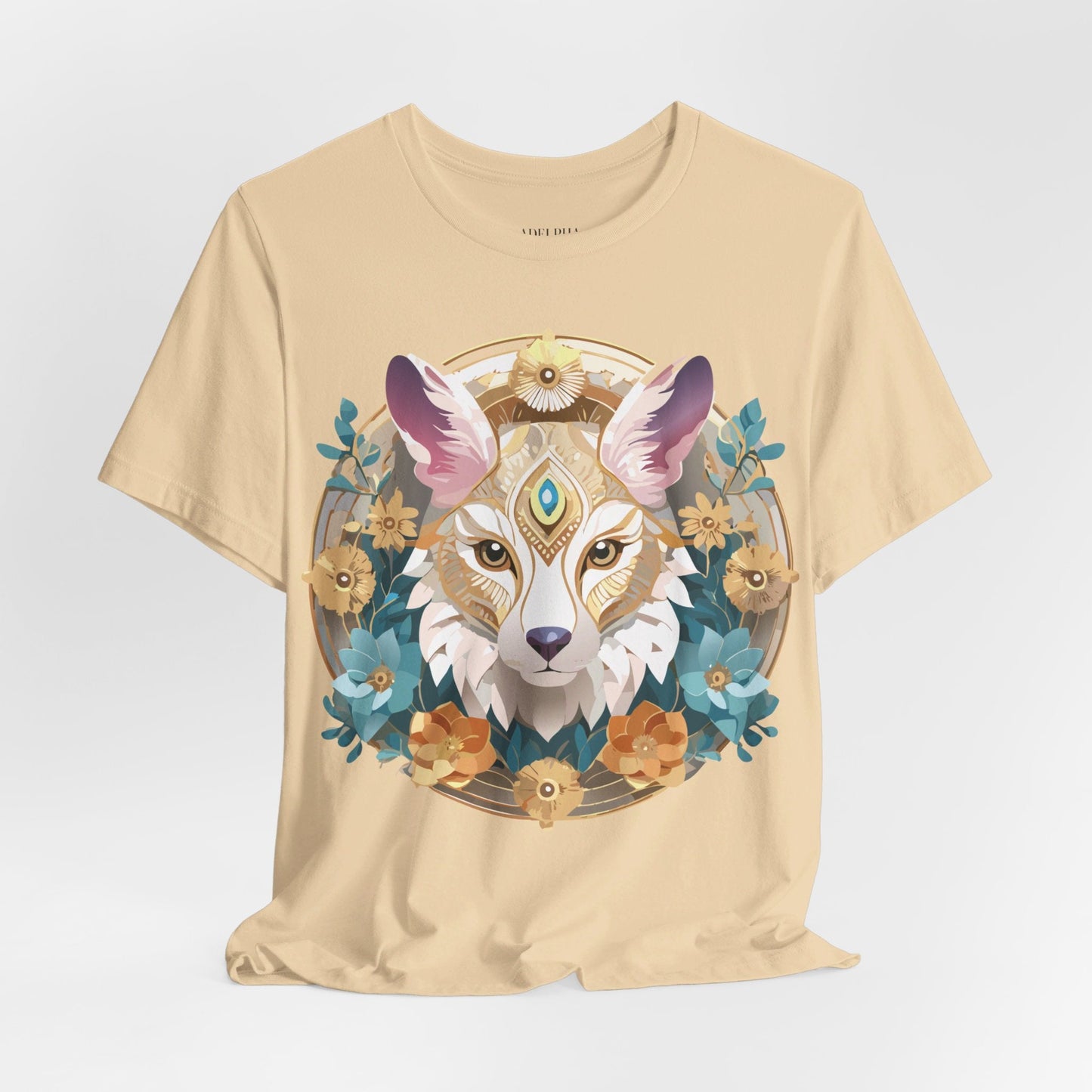 Medallion Graphic Unisex 100 Cotton Vintage Animal Medal Artwork Tee 84