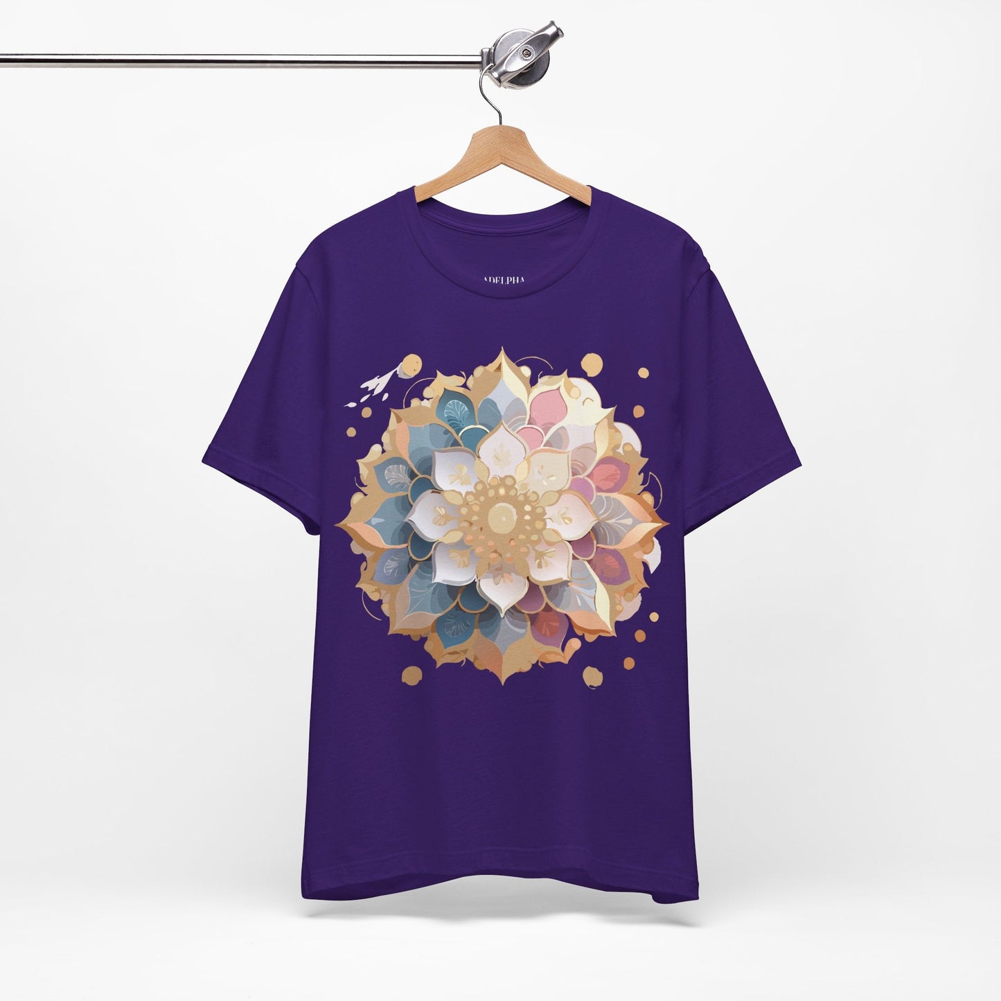 Mandala Graphic Tee Unisex Jersey Short Sleeve From Adelpha Vintage Inspired Artwork