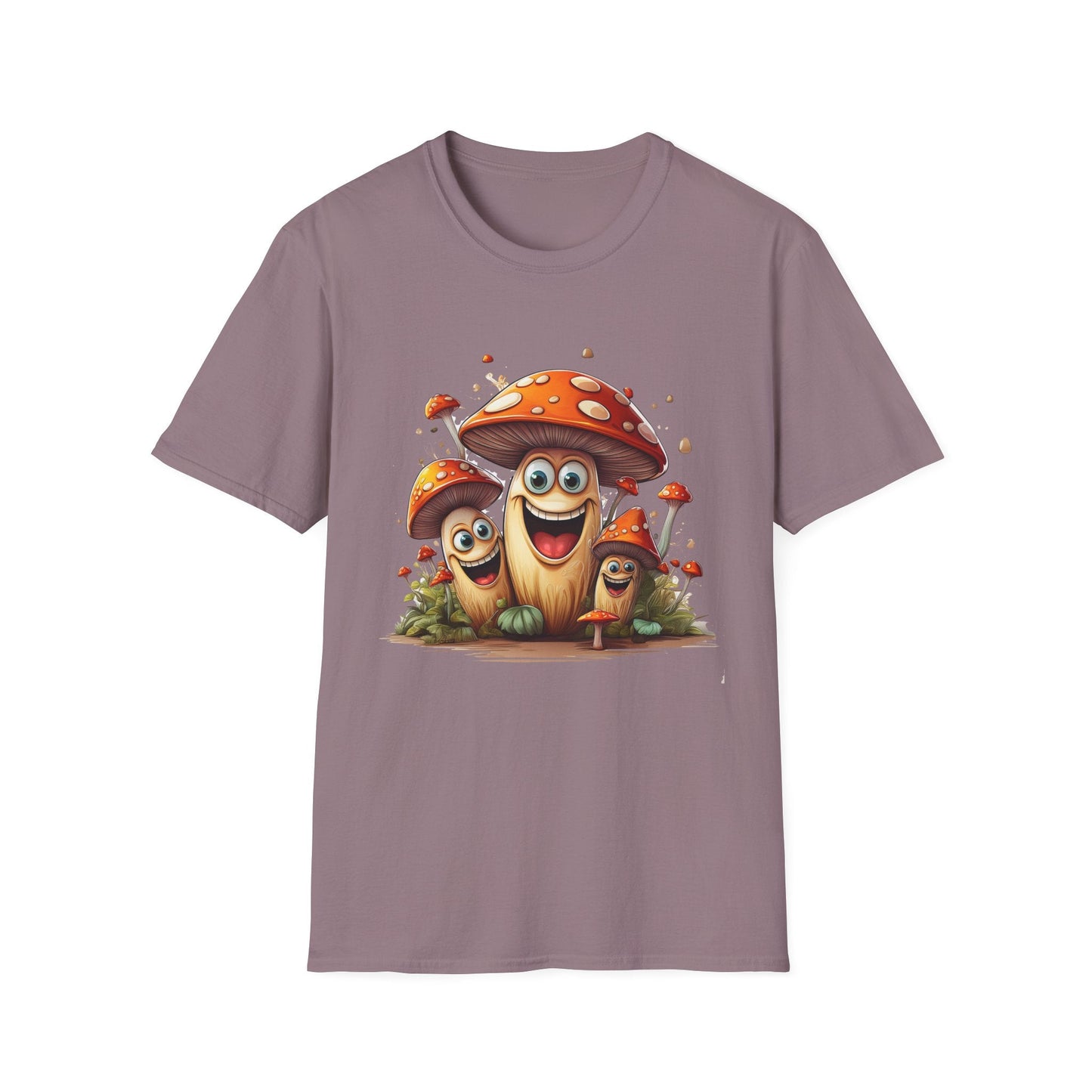 Mashroom Tee Shirt Unisex Funny Mashroom Design Softstyle 100 Percent Cotton Gildan
