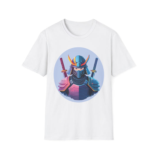Samurai T Shirt Unisex Softstyle Gildan 64000 Breathable Cotton Tee For Everyday Wear
