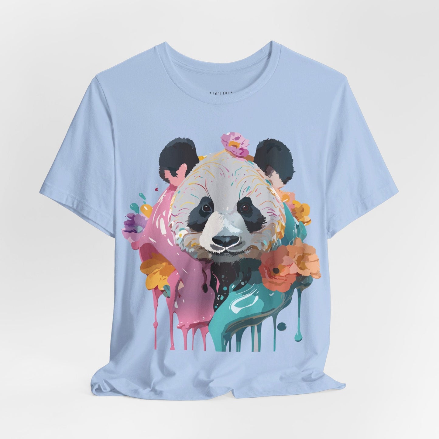 Panda Premium Graphic Tee Unisex Jersey Short Sleeve By Adelpha Vintage Inspired Artwork