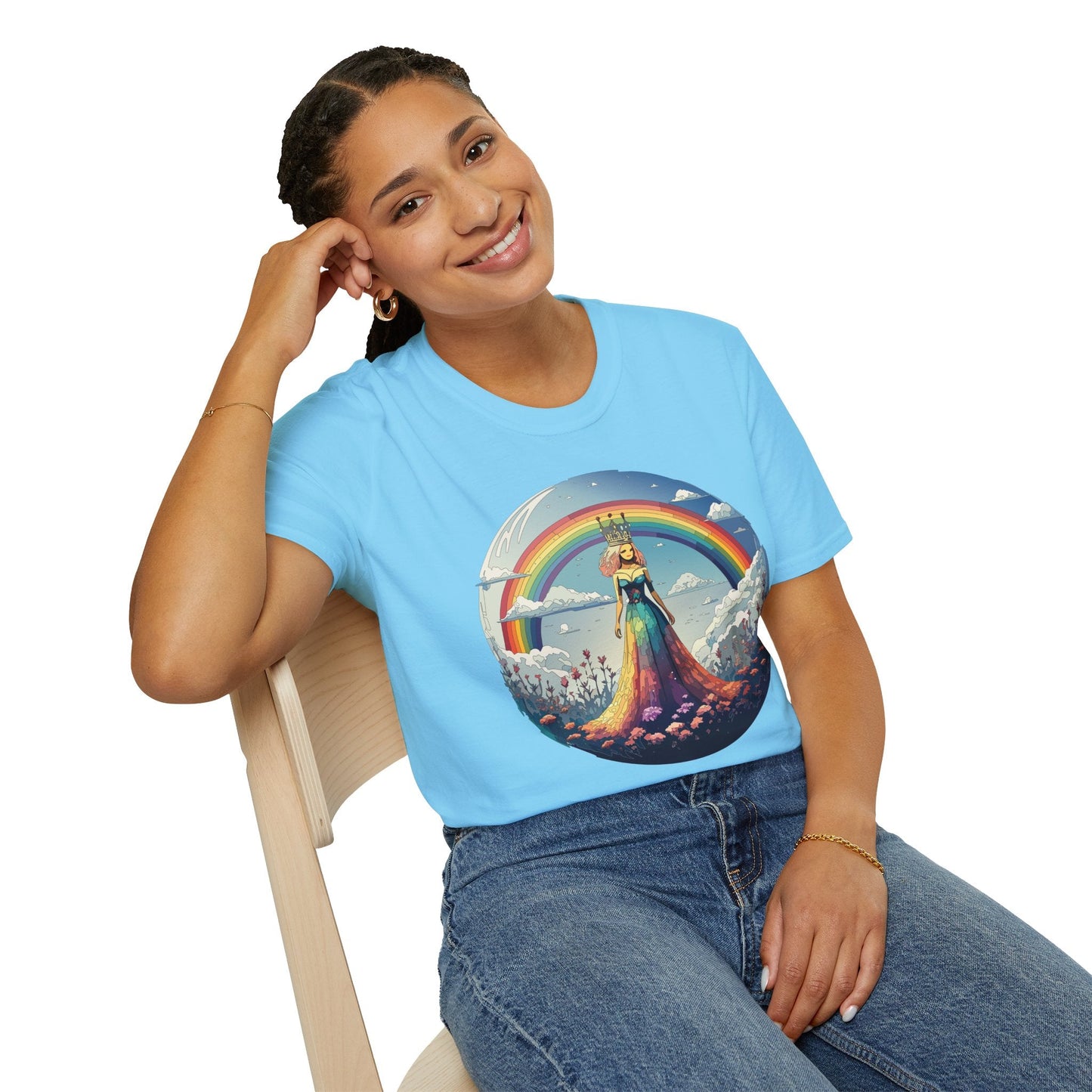 Womens Graphic T Shirt Art Design Tee Softstyle 64000 100 Percent Cotton Comfort