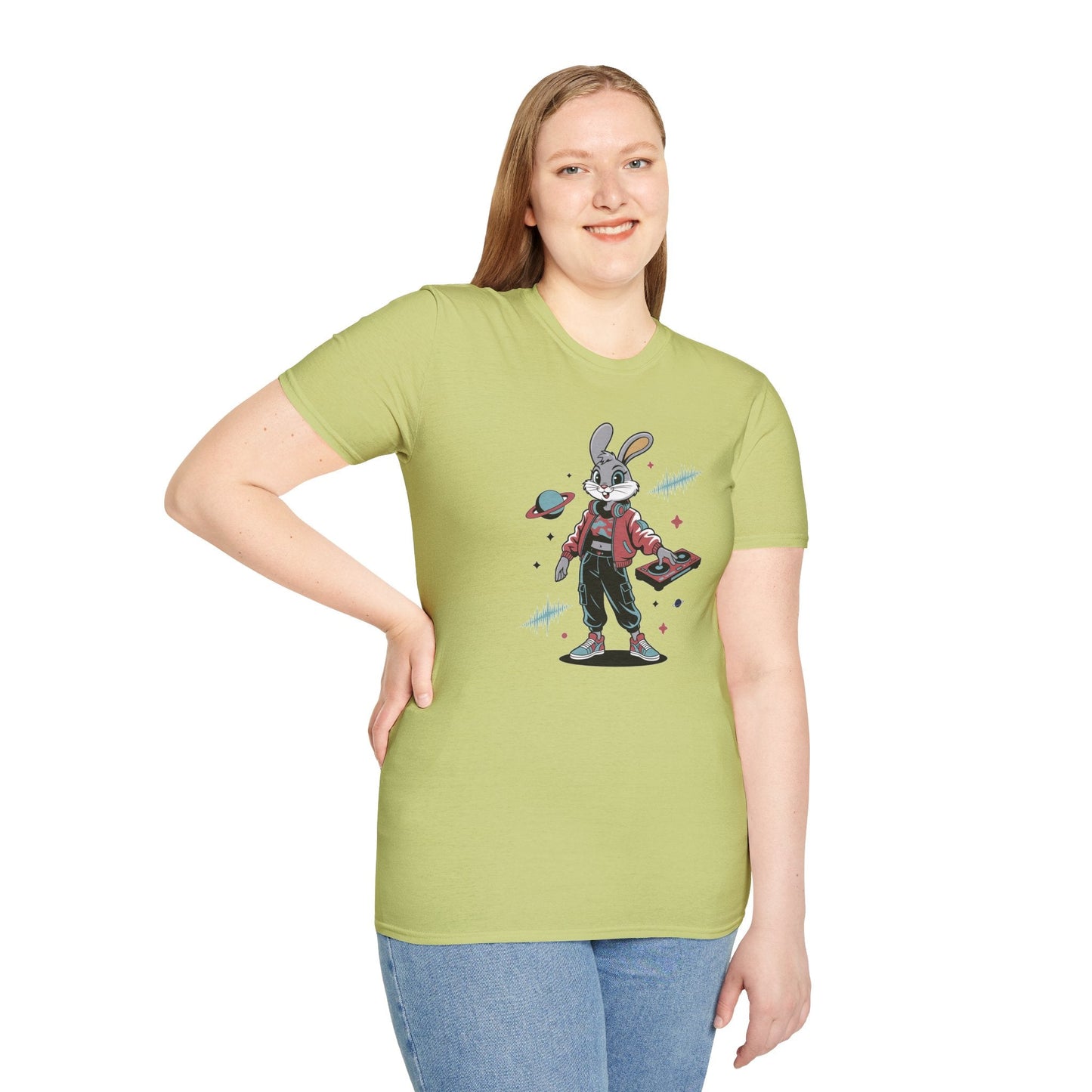 Cartoon T Shirt With Animation And Funny Animals Tee Unisex Softstyle 100 Percent Ring Spun Cotton