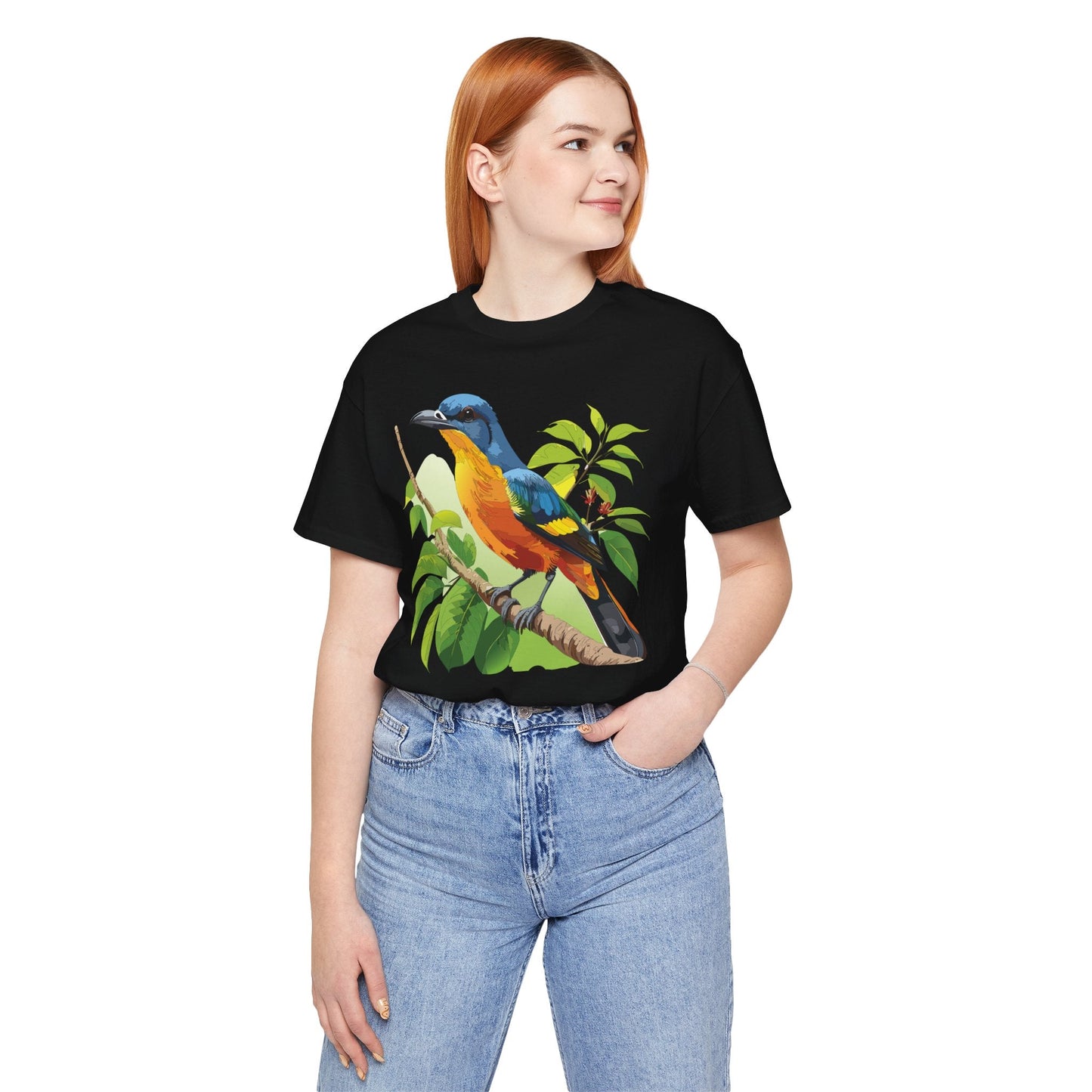 Unisex Animal Design Tee Shirt With Wildlife Graphics For Casual Everyday Wear And Comfort