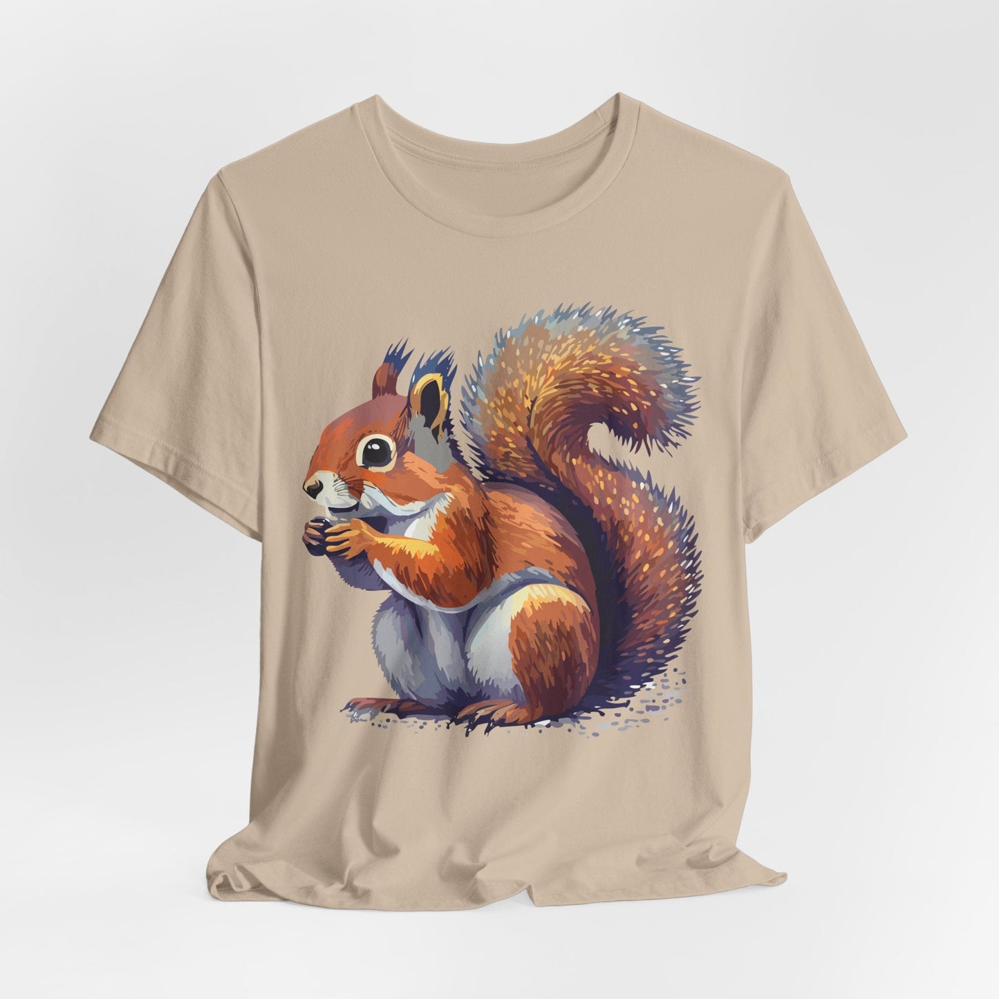 Unisex Animal Print Tee Shirt With Wild Animals Artwork Gildan Softstyle 64000 Cotton